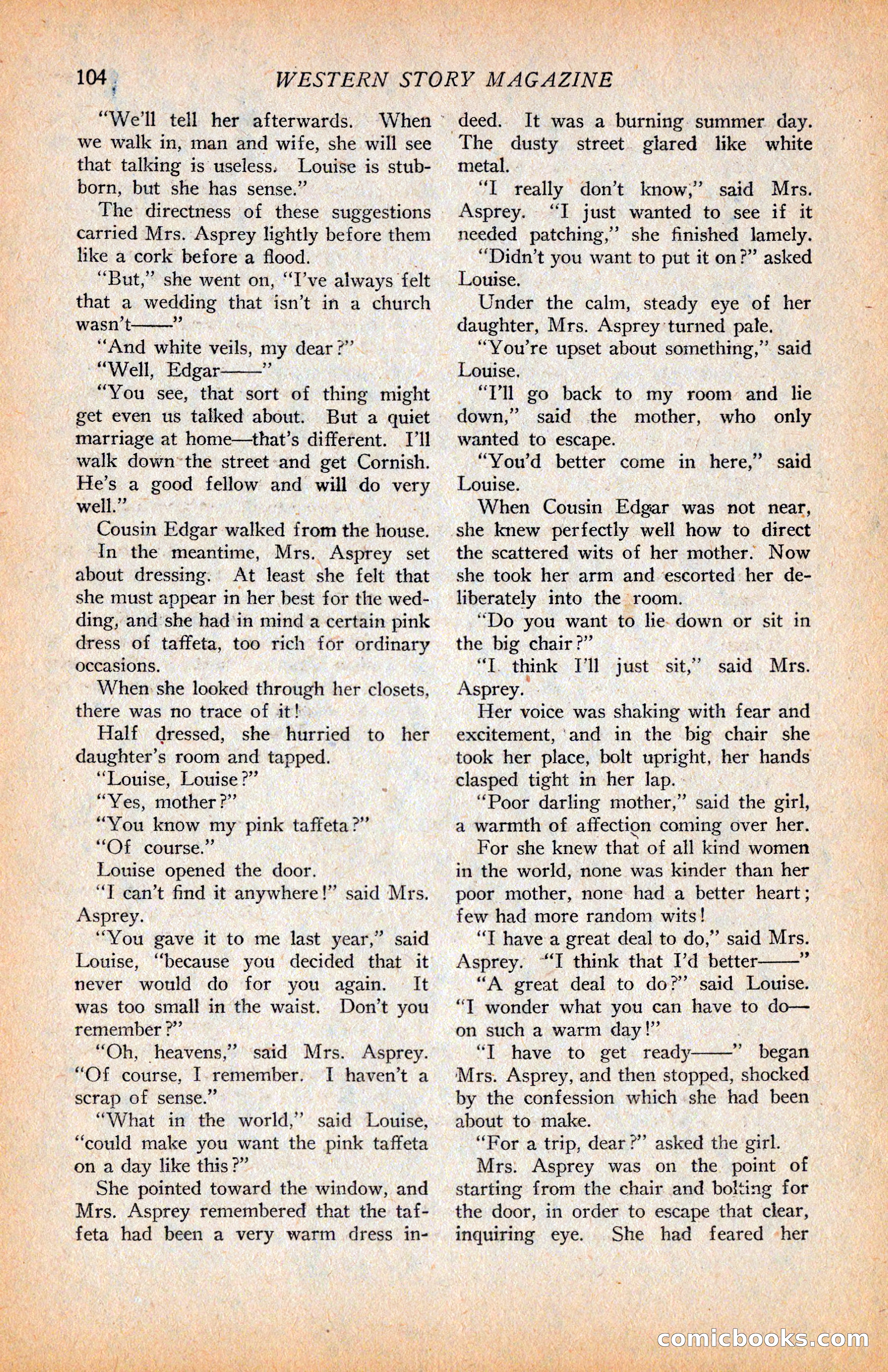 Western Story Magazine, June 9, 1928 — page 106 of 148