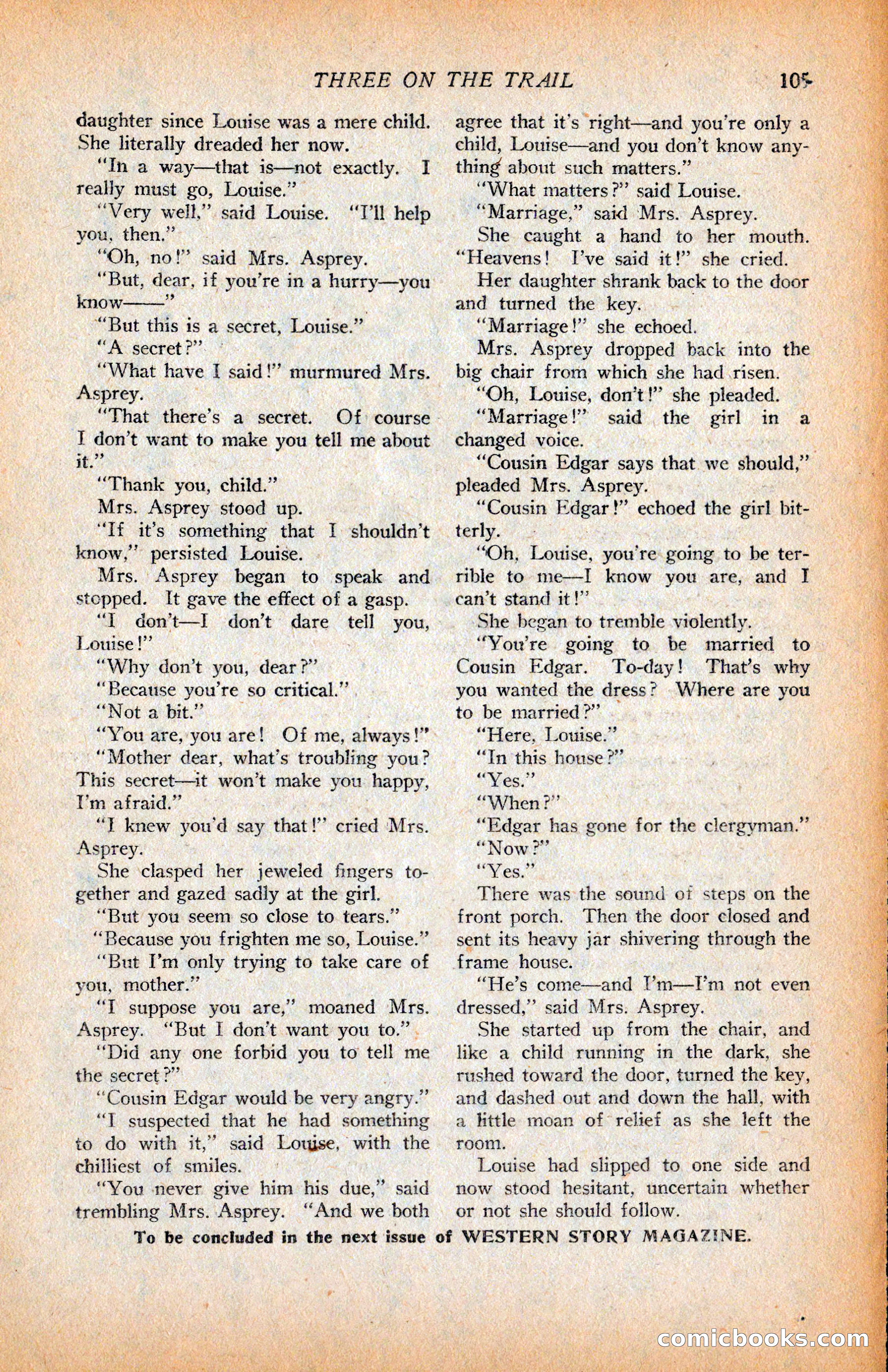Western Story Magazine, June 9, 1928 — page 107 of 148