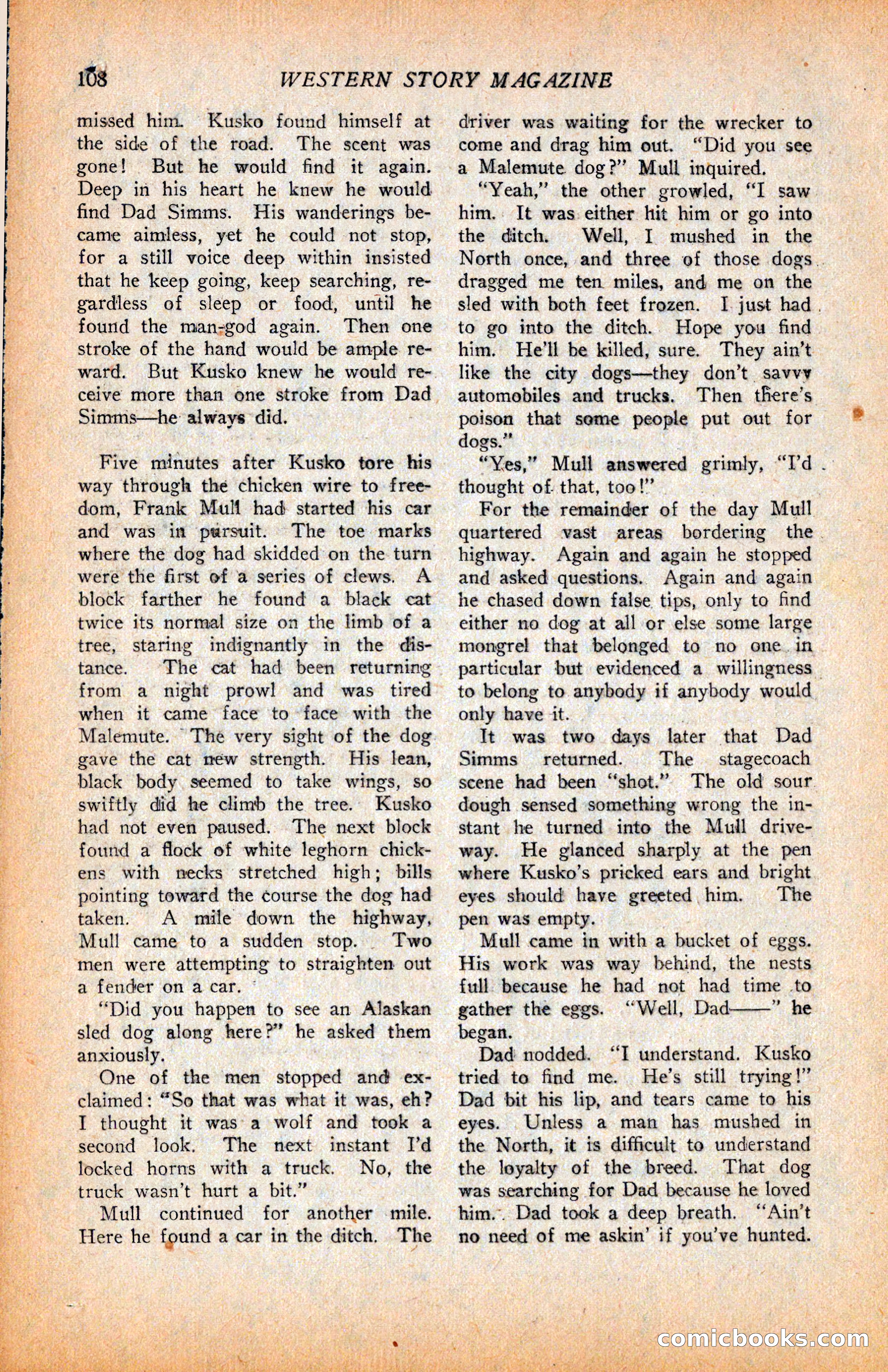 Western Story Magazine, June 9, 1928 — page 110 of 148