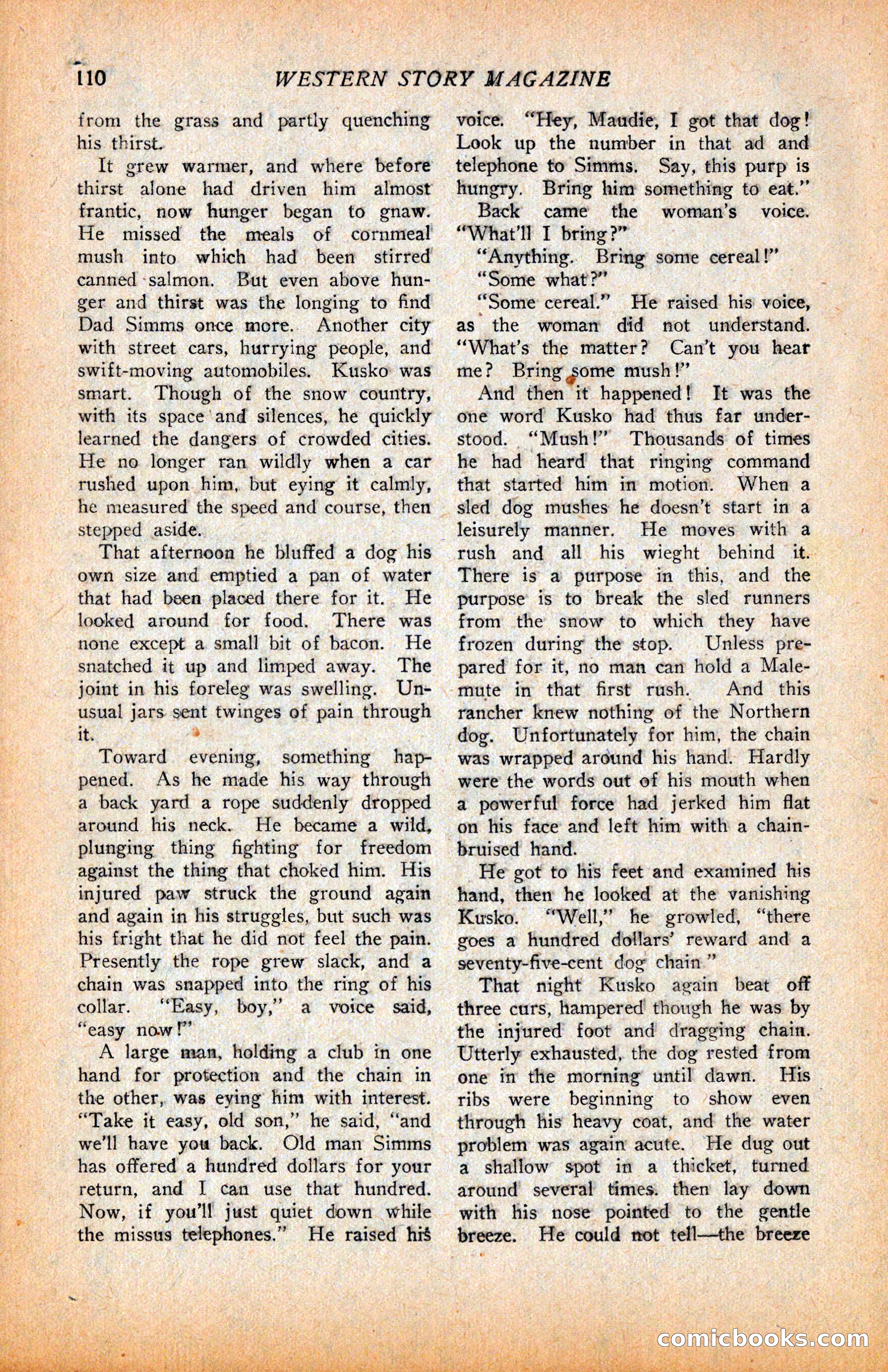 Western Story Magazine, June 9, 1928 — page 112 of 148