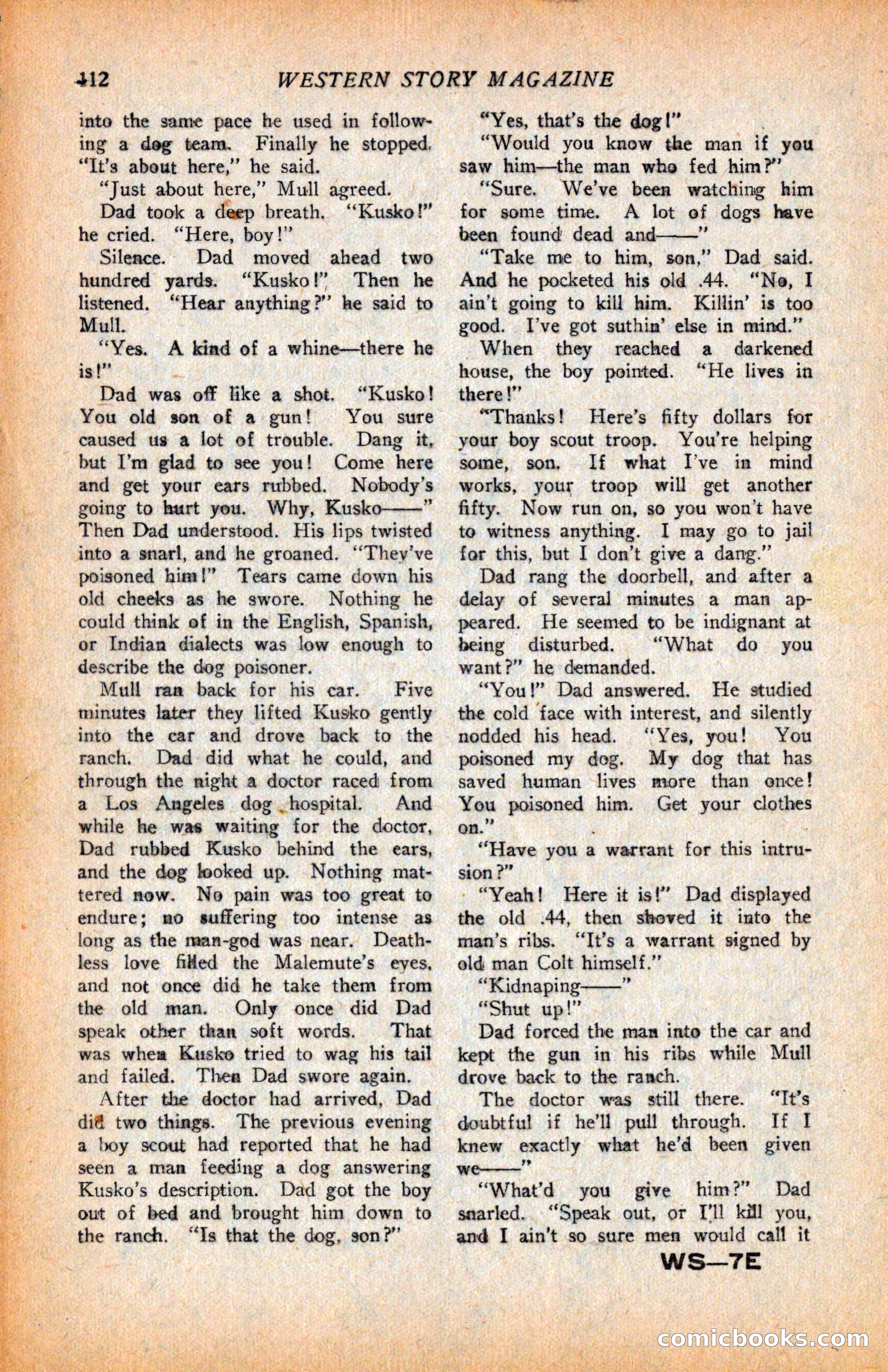 Western Story Magazine, June 9, 1928 — page 114 of 148