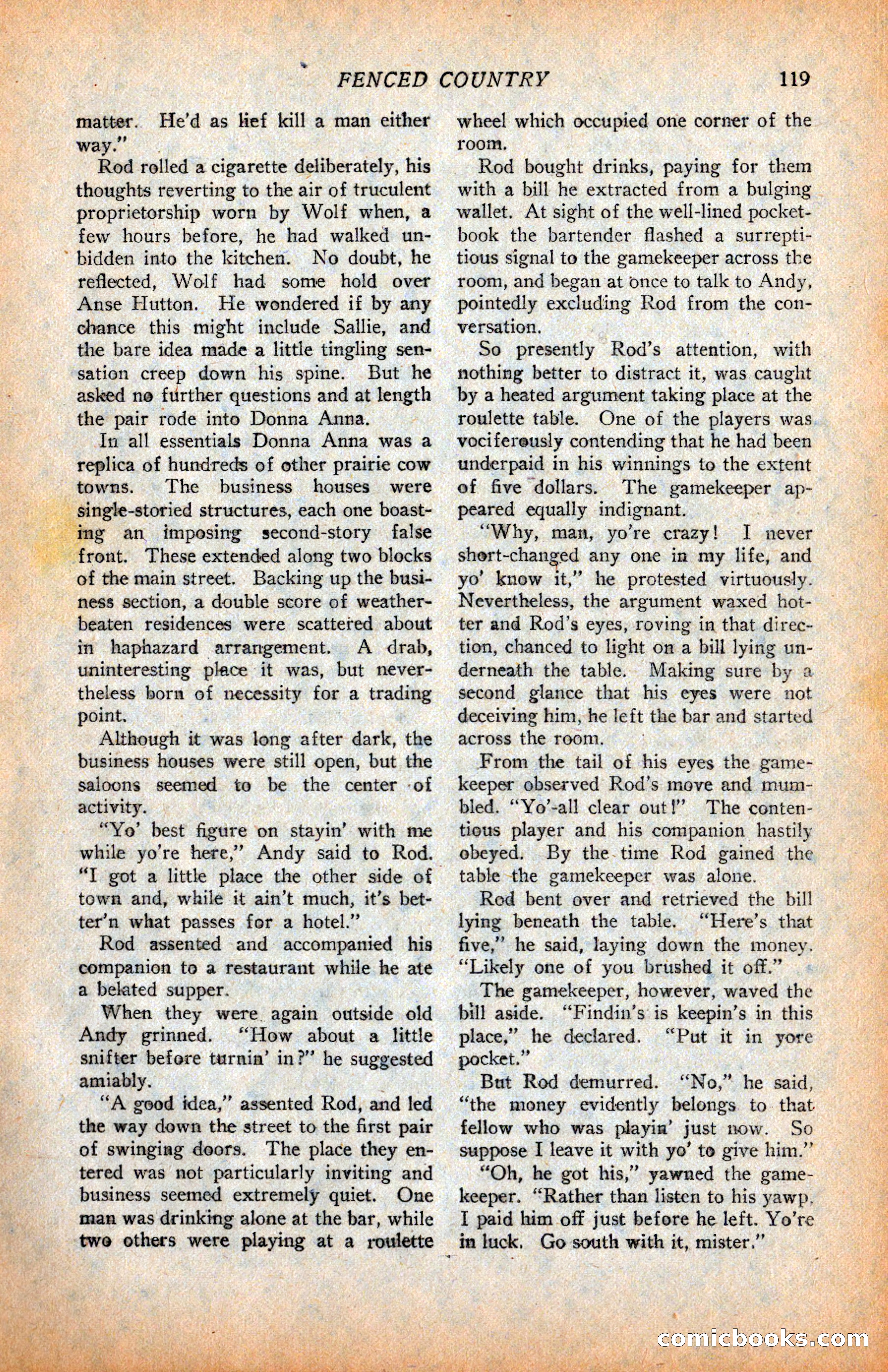 Western Story Magazine, June 9, 1928 — page 121 of 148