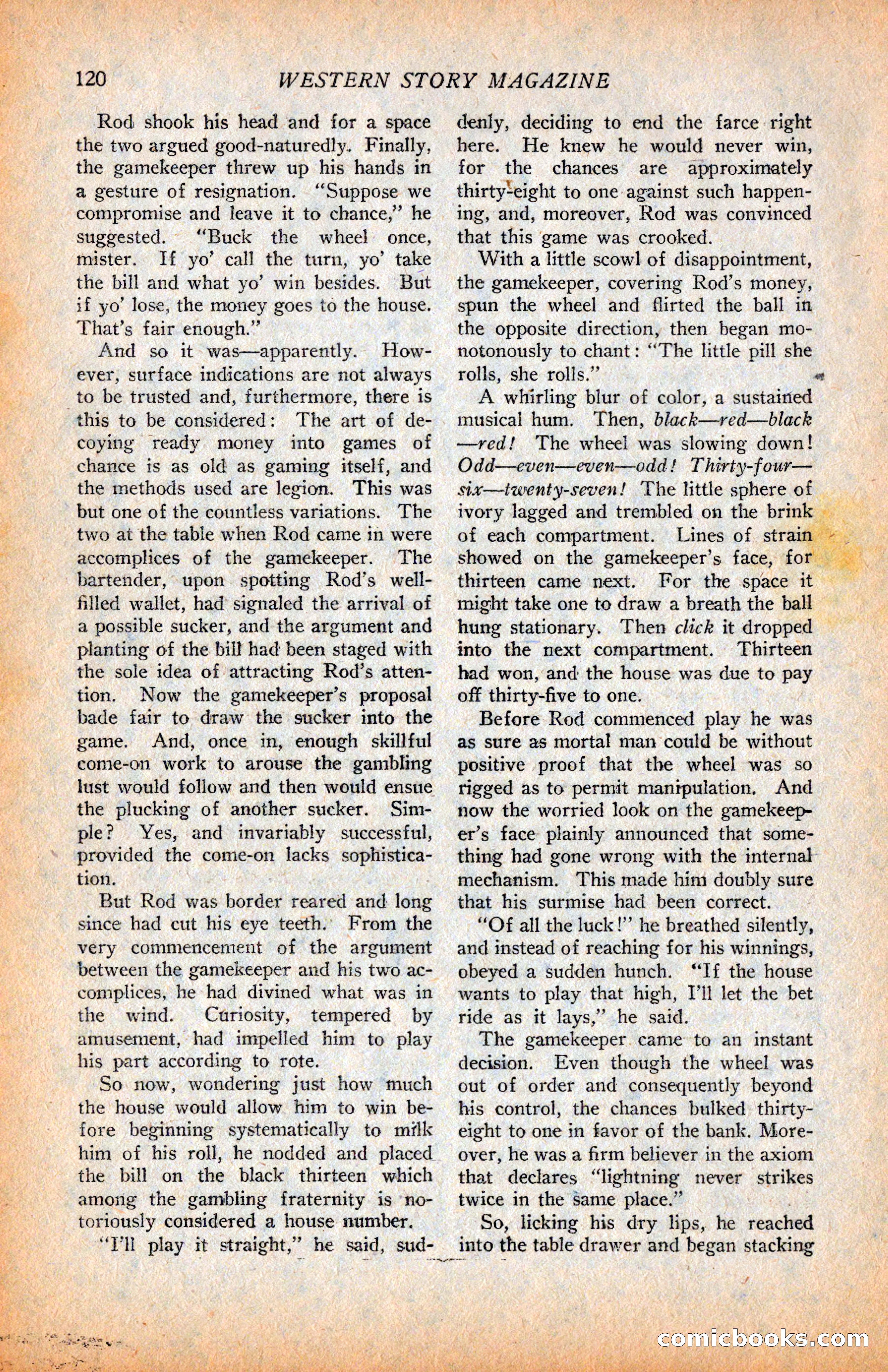 Western Story Magazine, June 9, 1928 — page 122 of 148