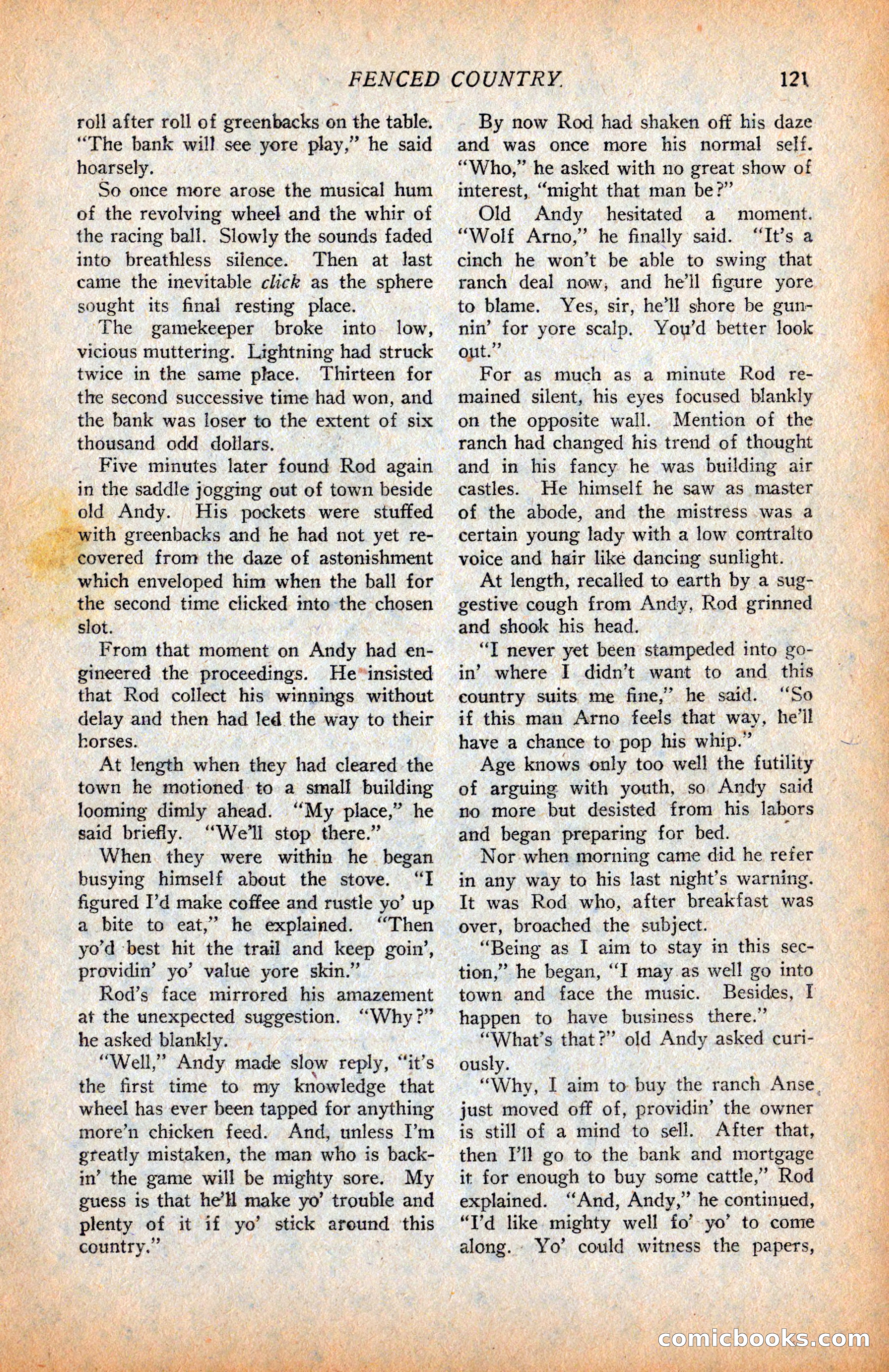 Western Story Magazine, June 9, 1928 — page 123 of 148