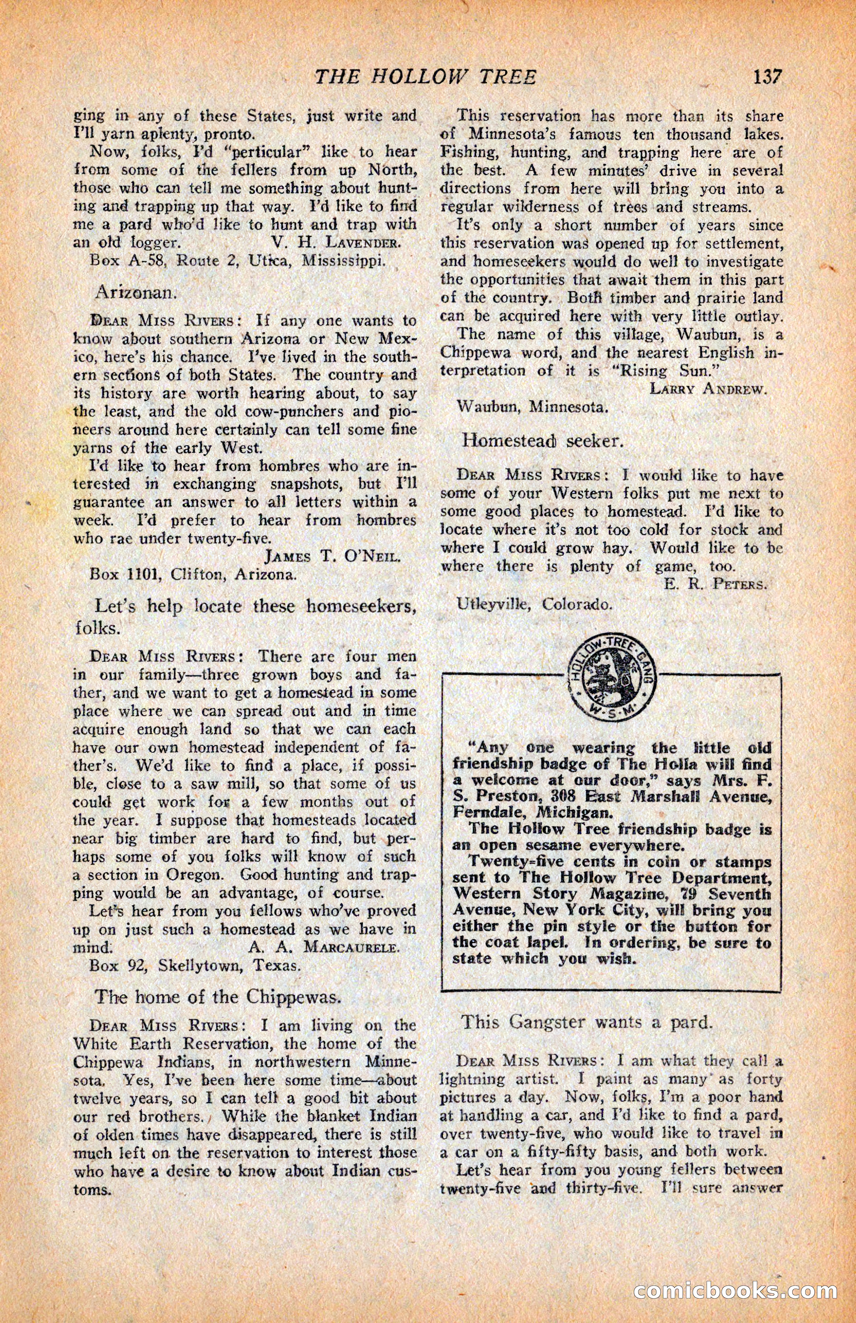 Western Story Magazine, June 9, 1928 — page 139 of 148