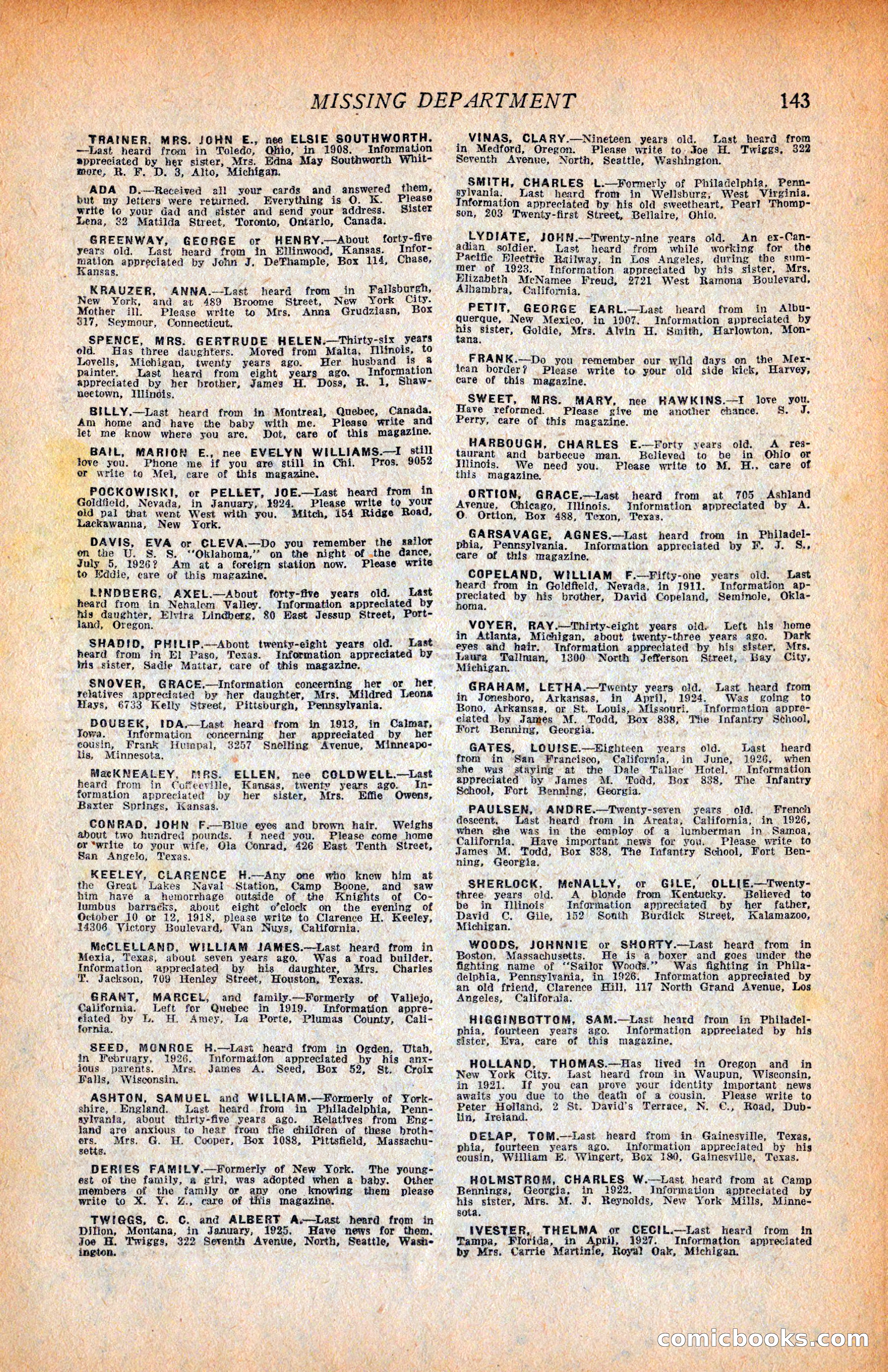 Western Story Magazine, June 9, 1928 — page 145 of 148