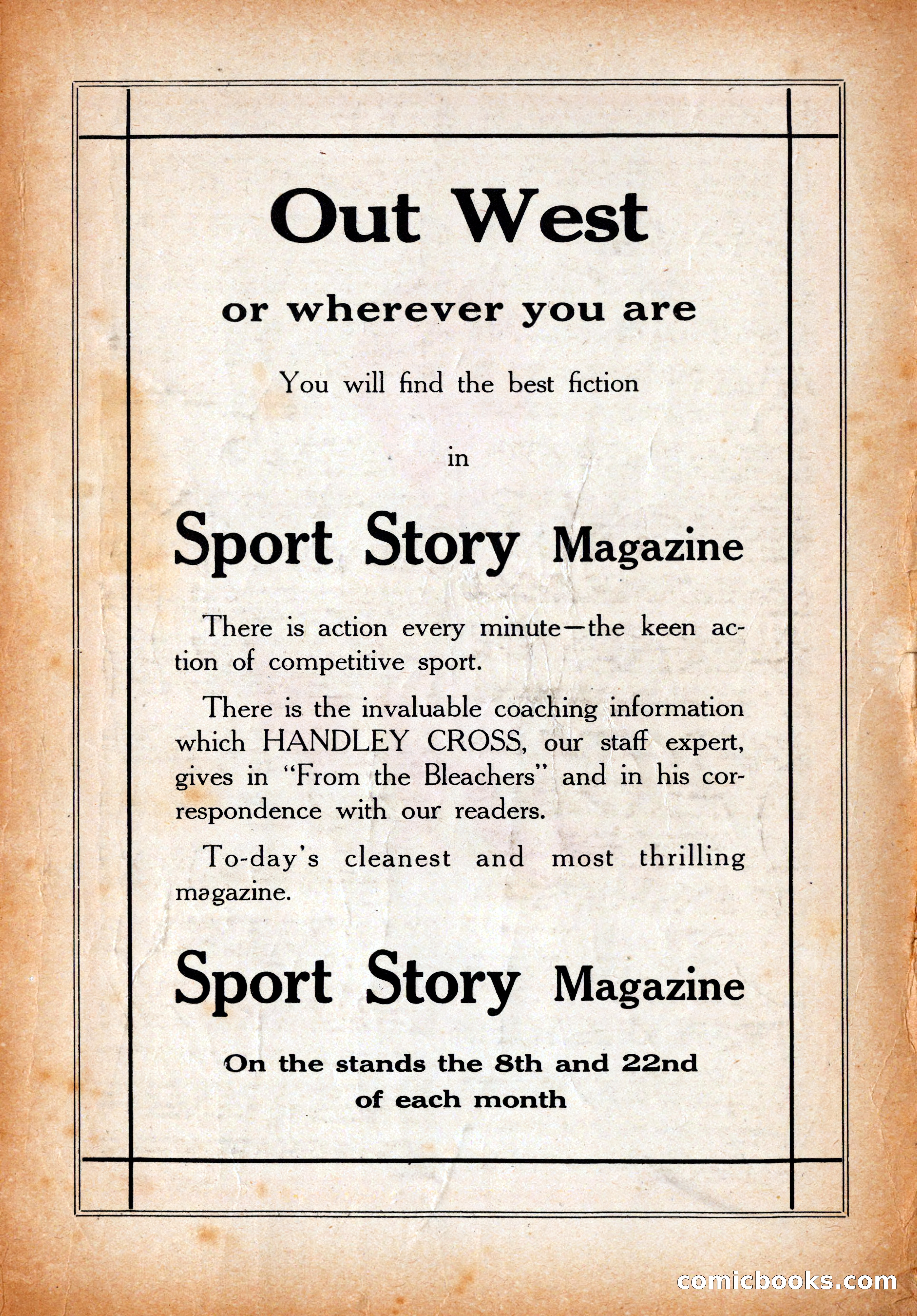Western Story Magazine, June 9, 1928 — page 147 of 148