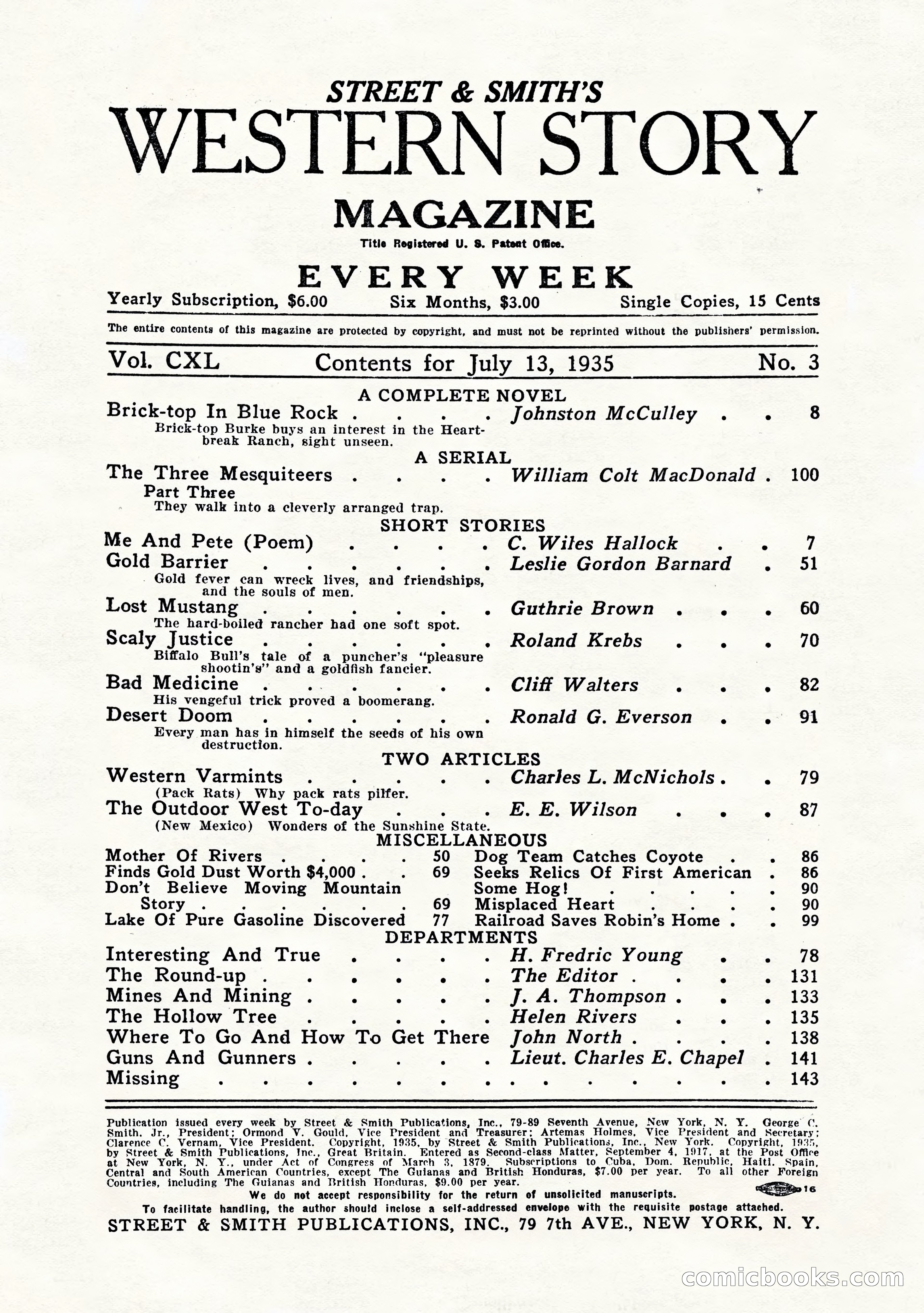 Western Story Magazine, July 1935 — page 4 of 148