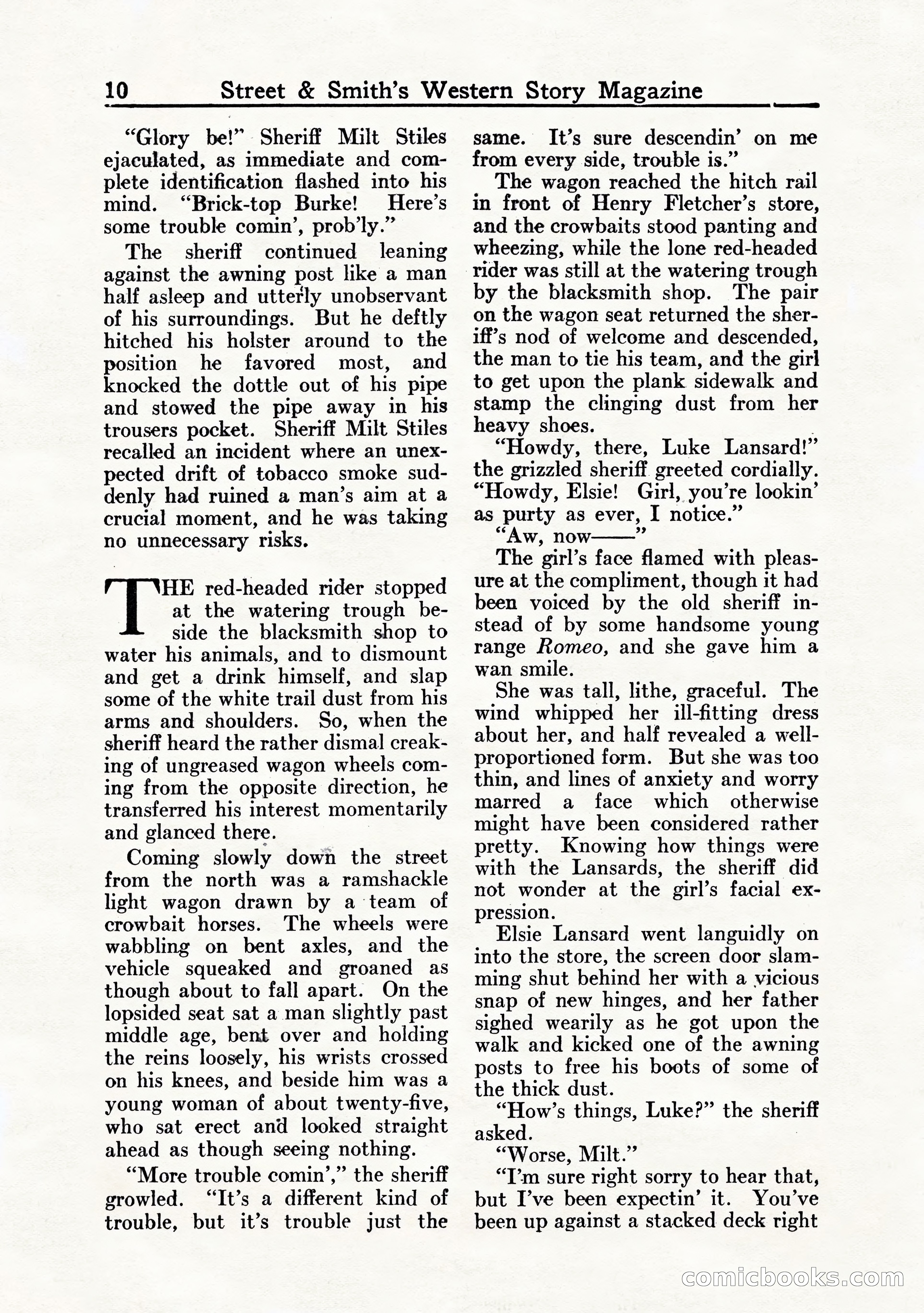 Western Story Magazine, July 1935 — page 12 of 148