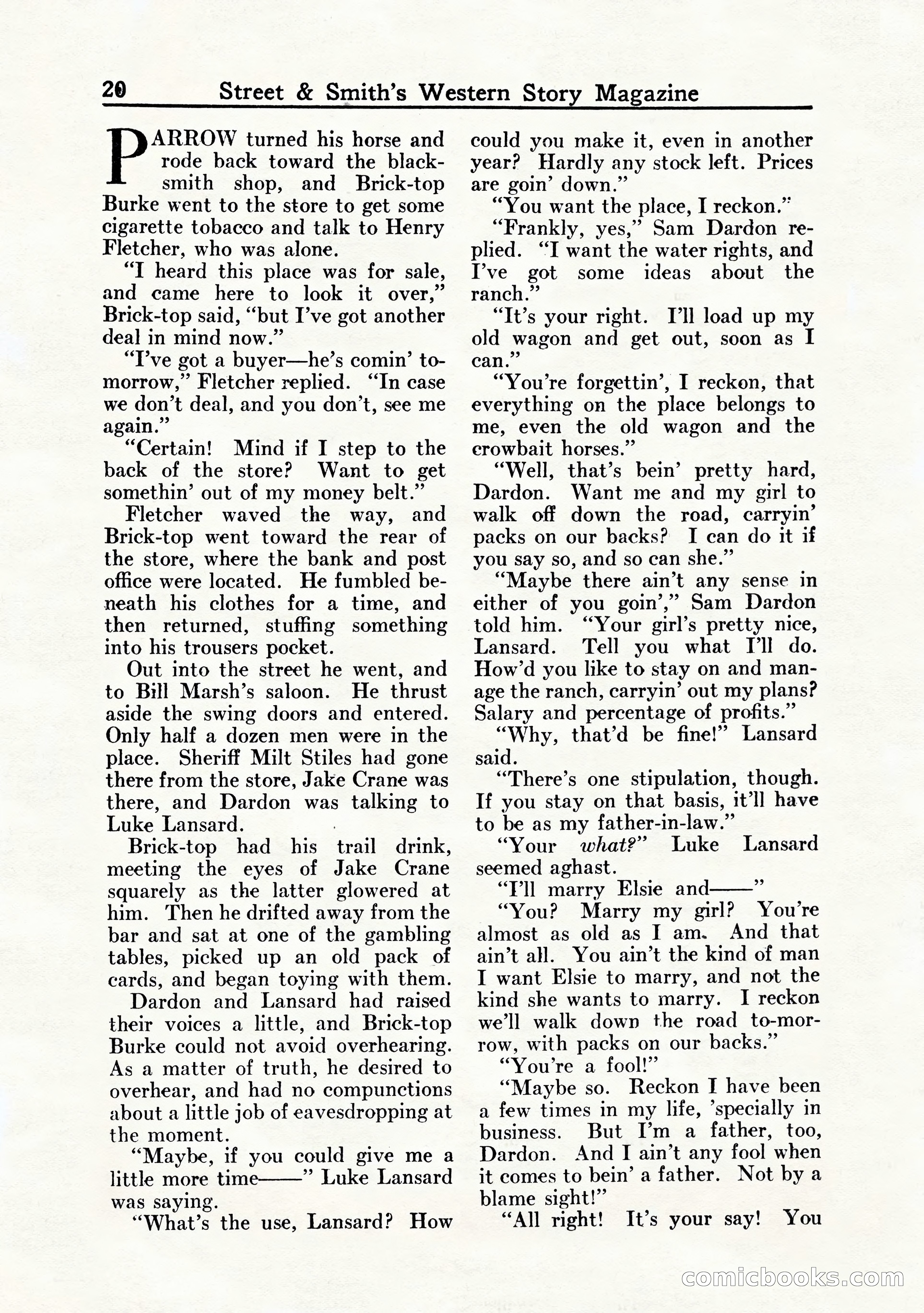 Western Story Magazine, July 1935 — page 22 of 148