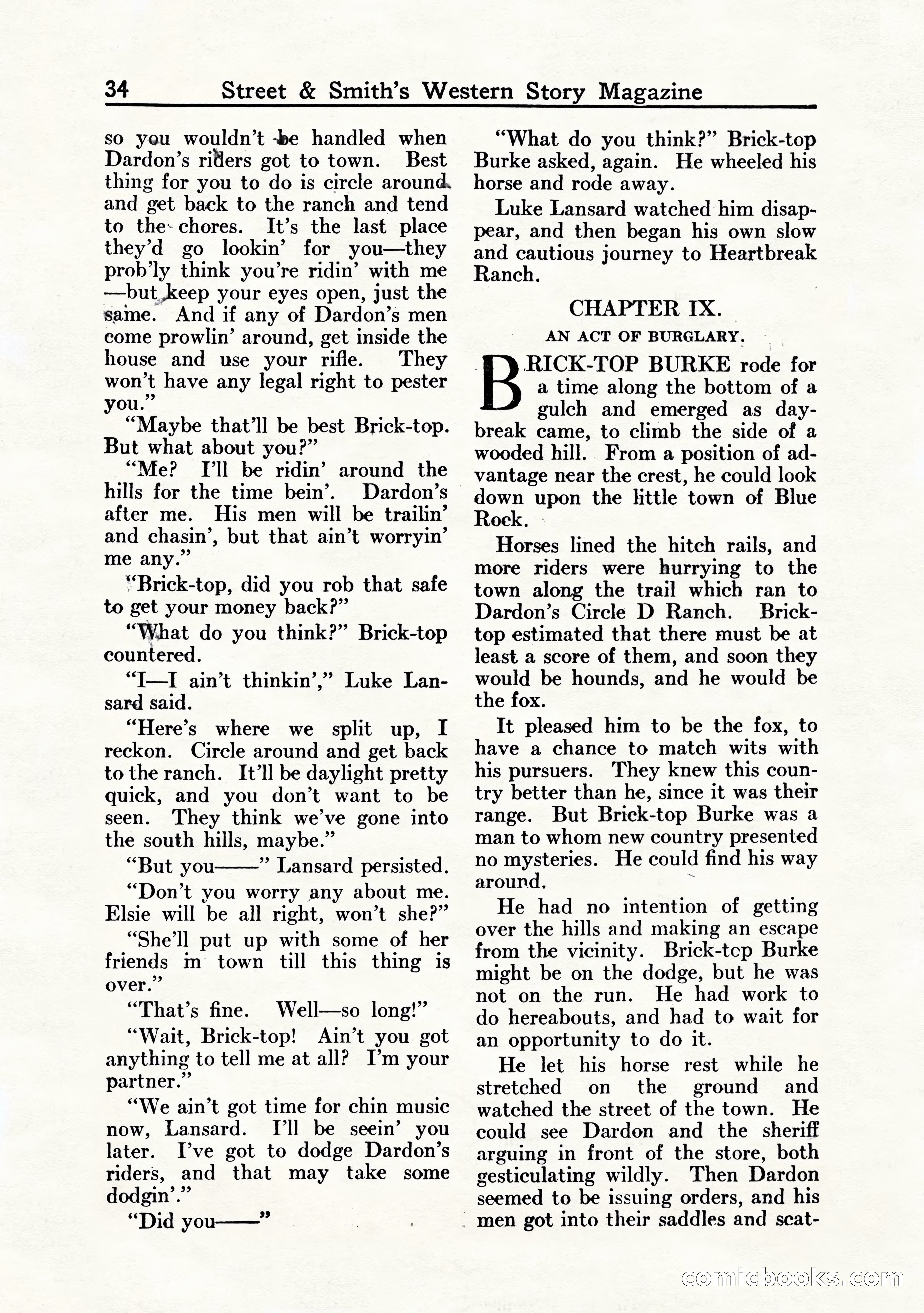 Western Story Magazine, July 1935 — page 36 of 148
