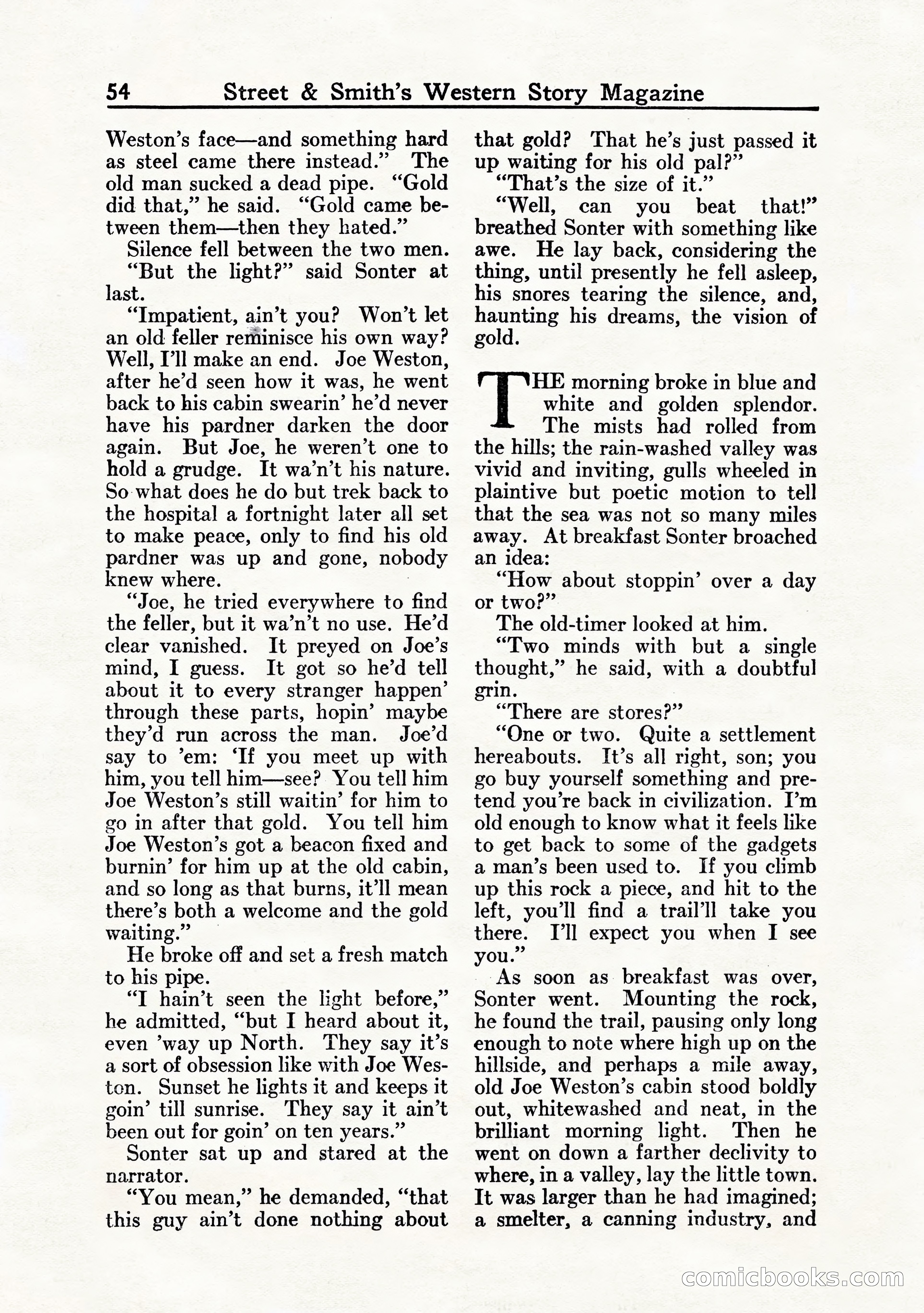 Western Story Magazine, July 1935 — page 56 of 148