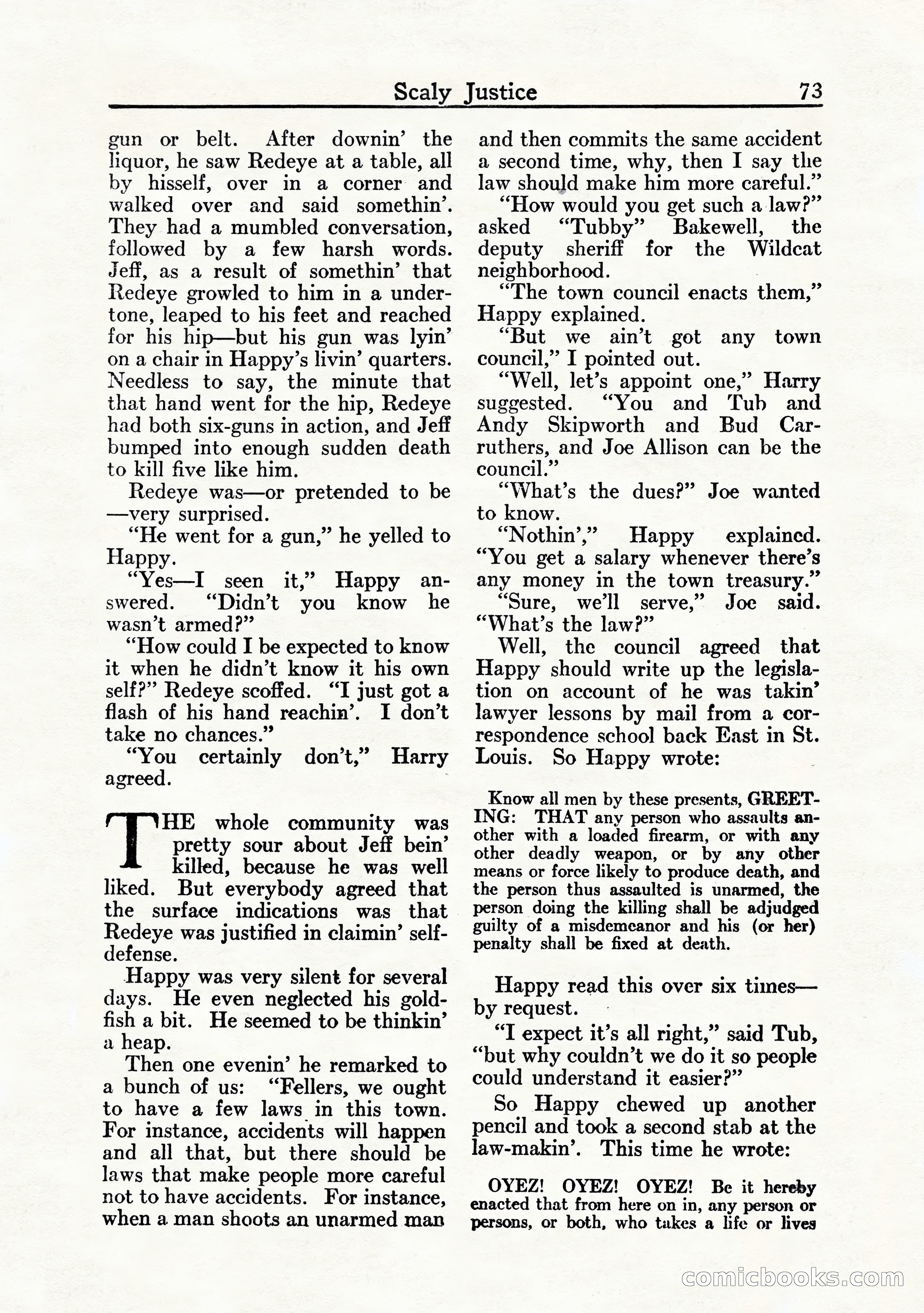 Western Story Magazine, July 1935 — page 75 of 148