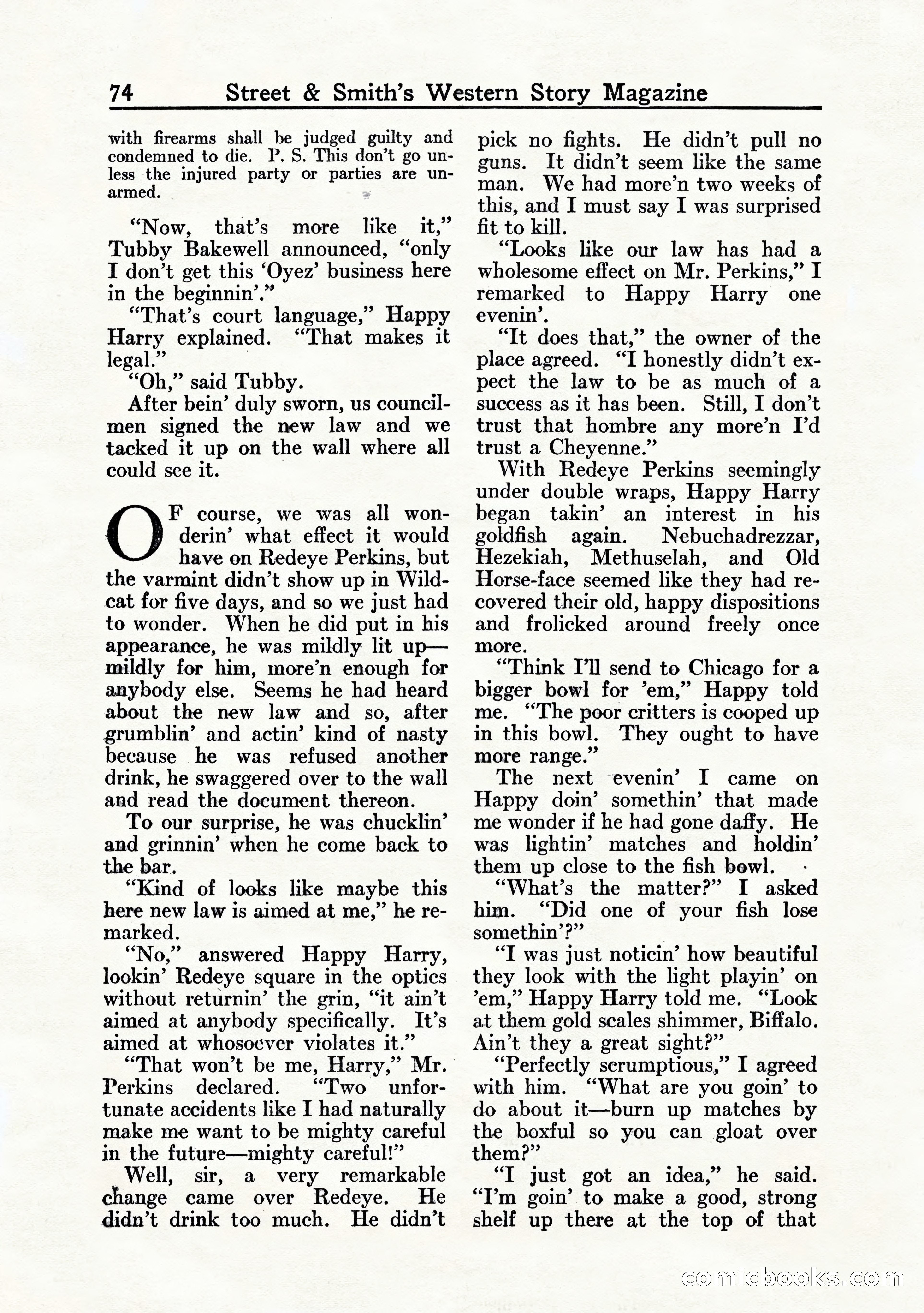 Western Story Magazine, July 1935 — page 76 of 148
