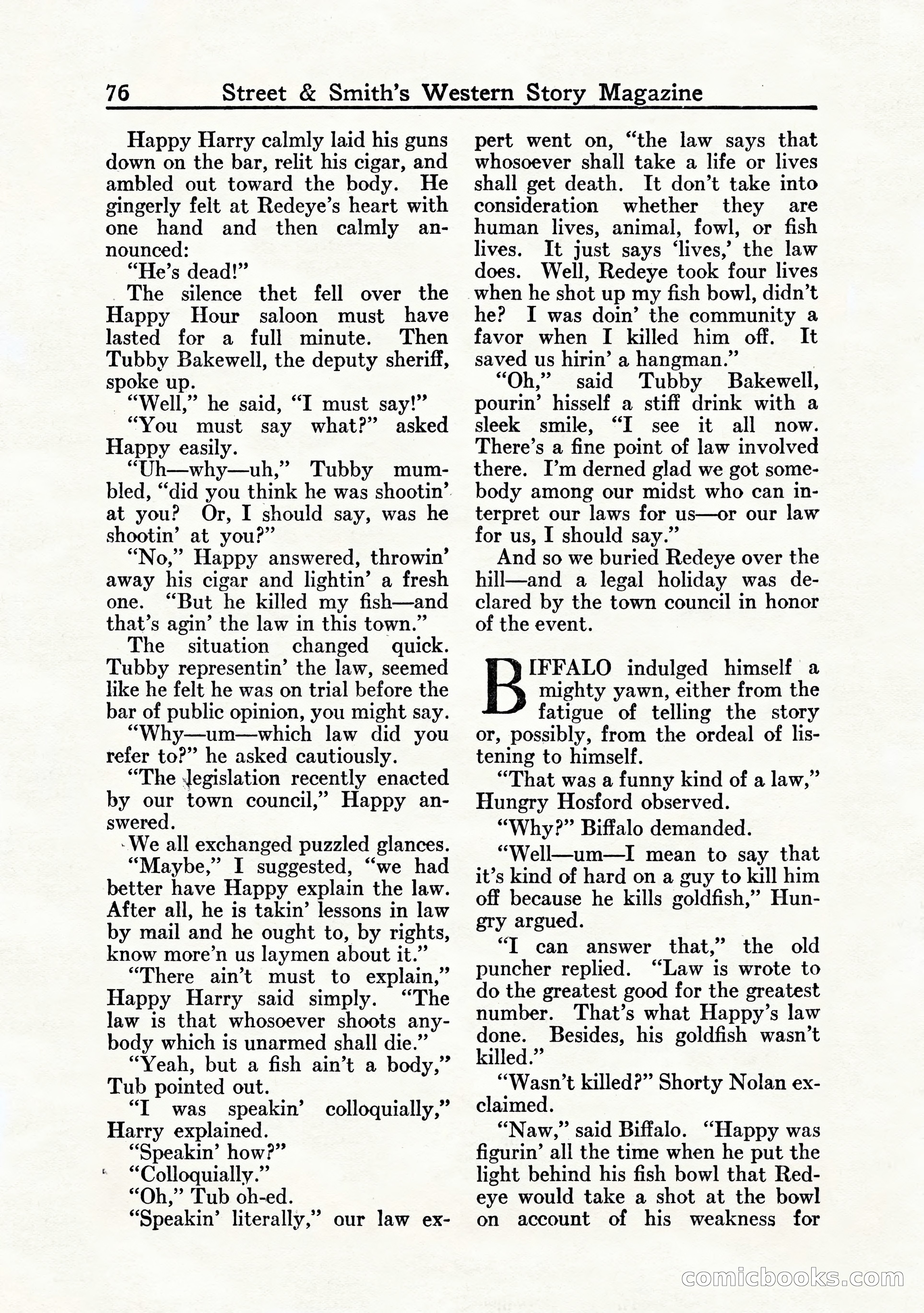 Western Story Magazine, July 1935 — page 78 of 148
