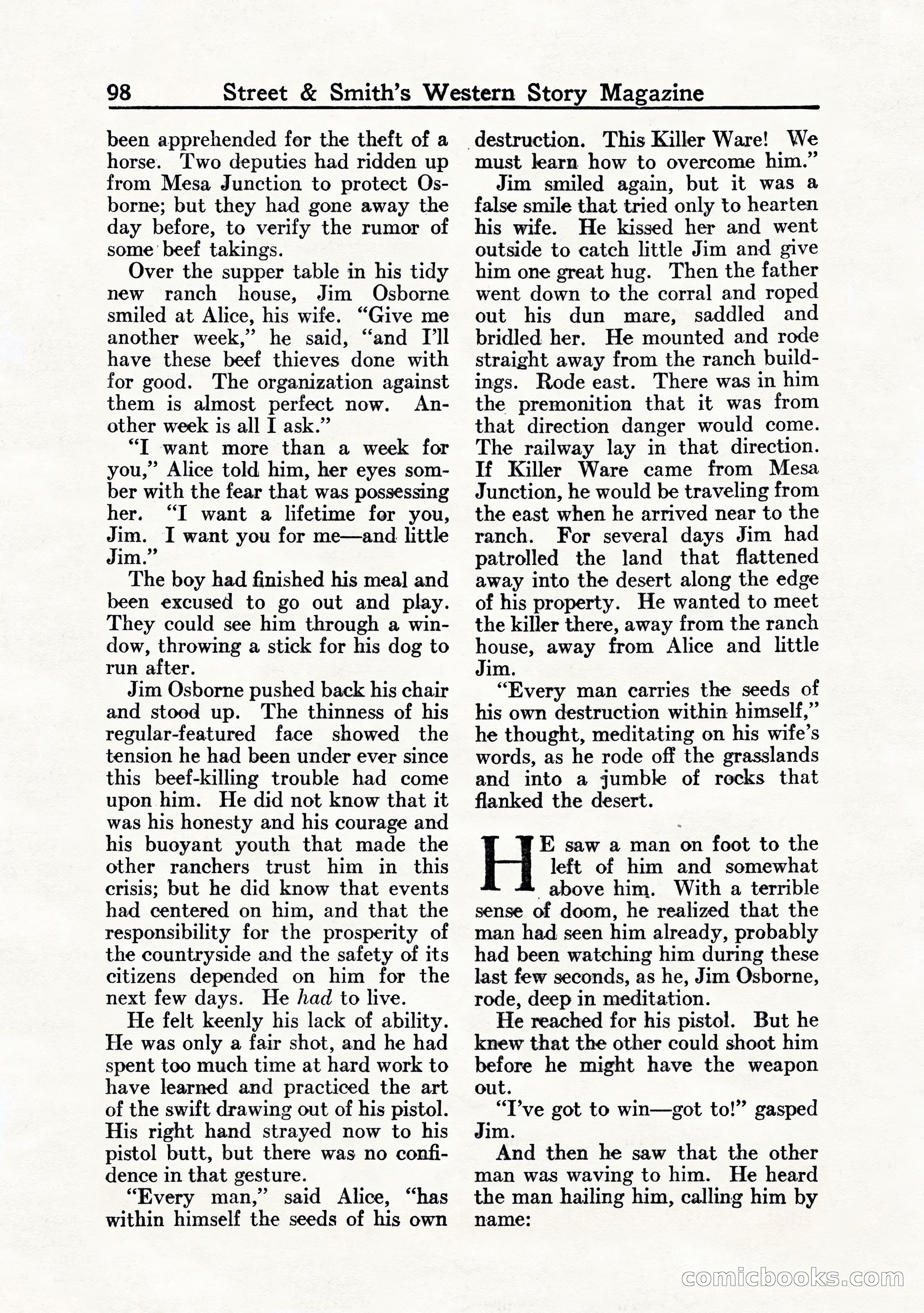 Western Story Magazine, July 1935 — page 100 of 148