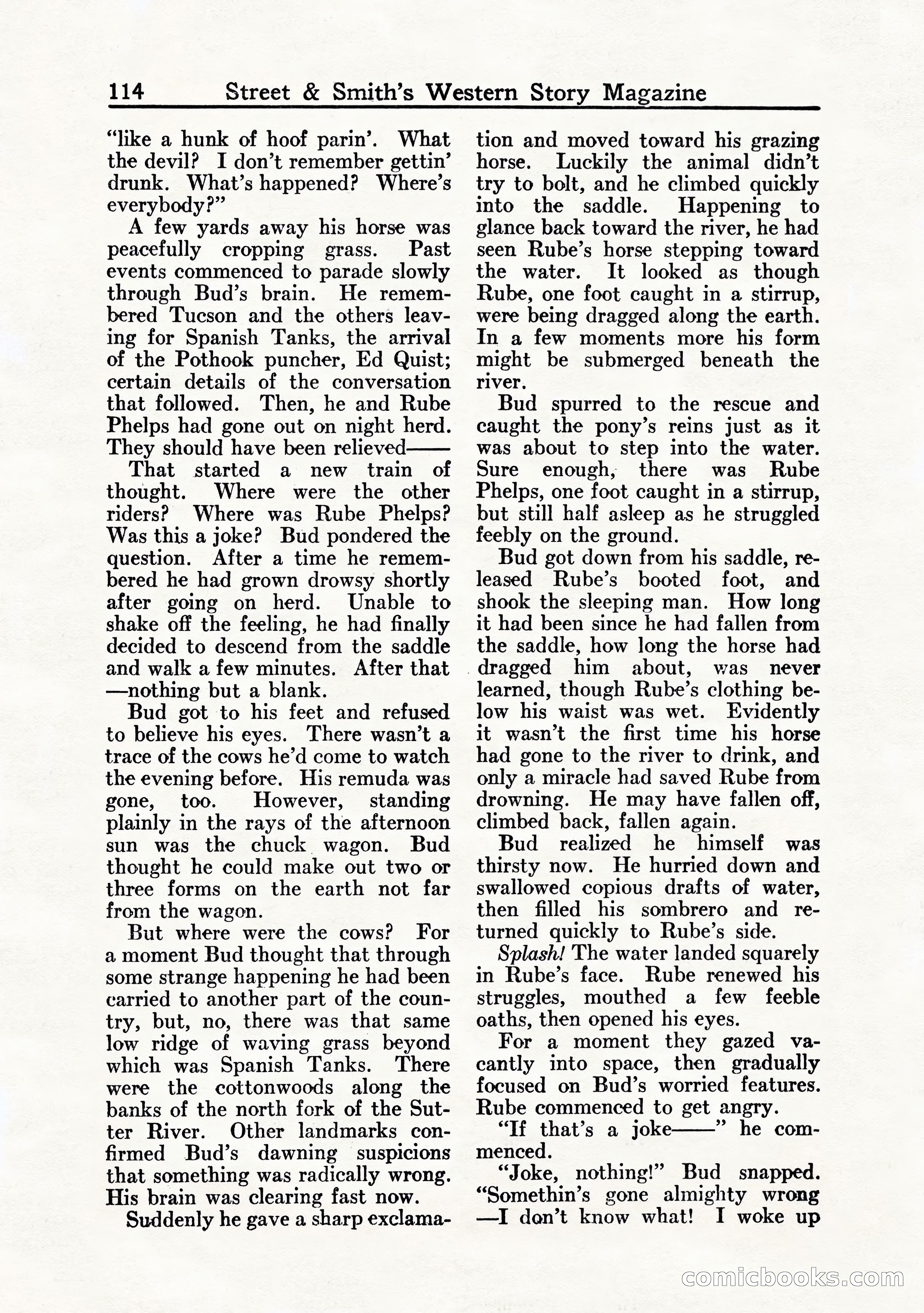 Western Story Magazine, July 1935 — page 116 of 148