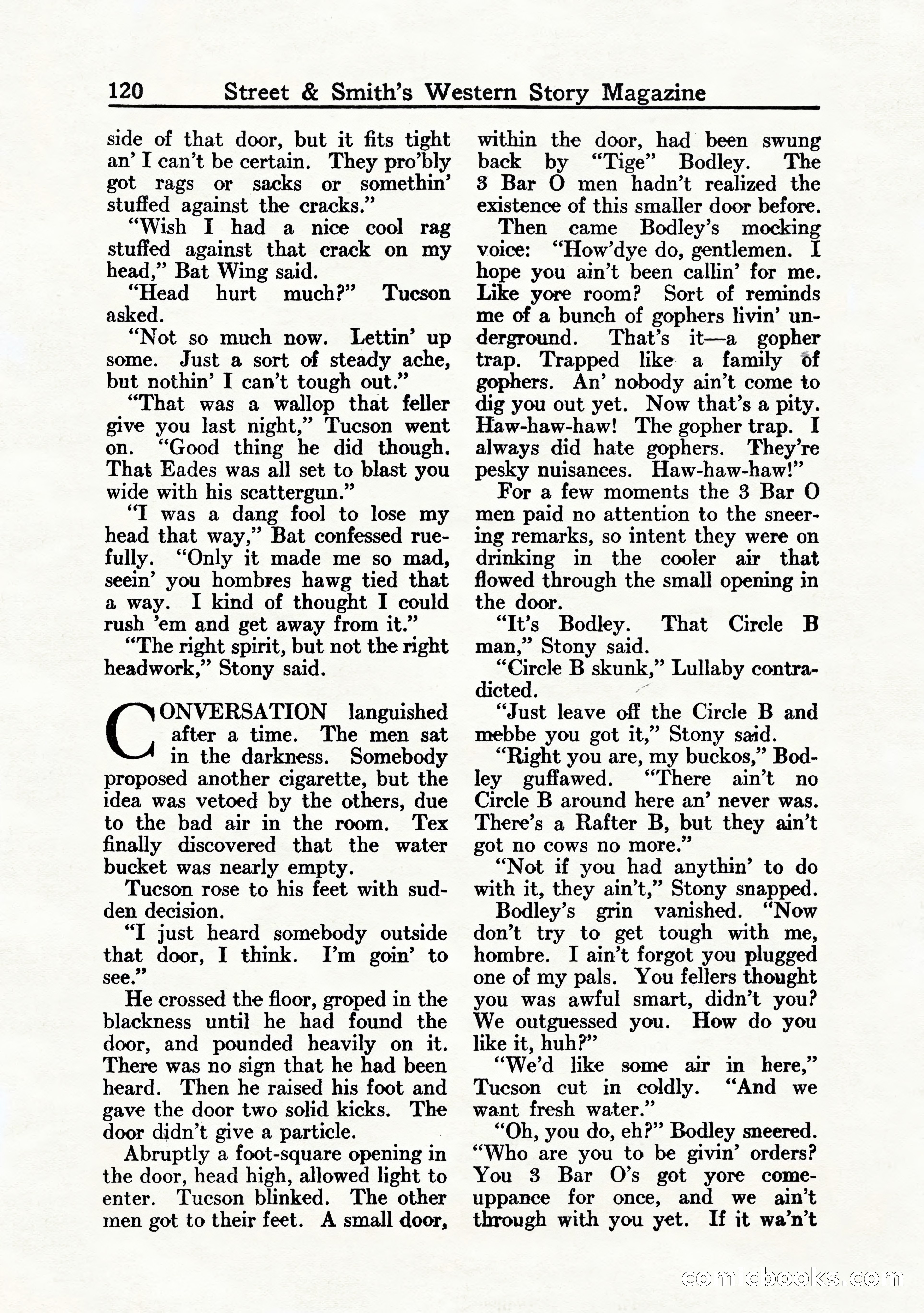 Western Story Magazine, July 1935 — page 122 of 148