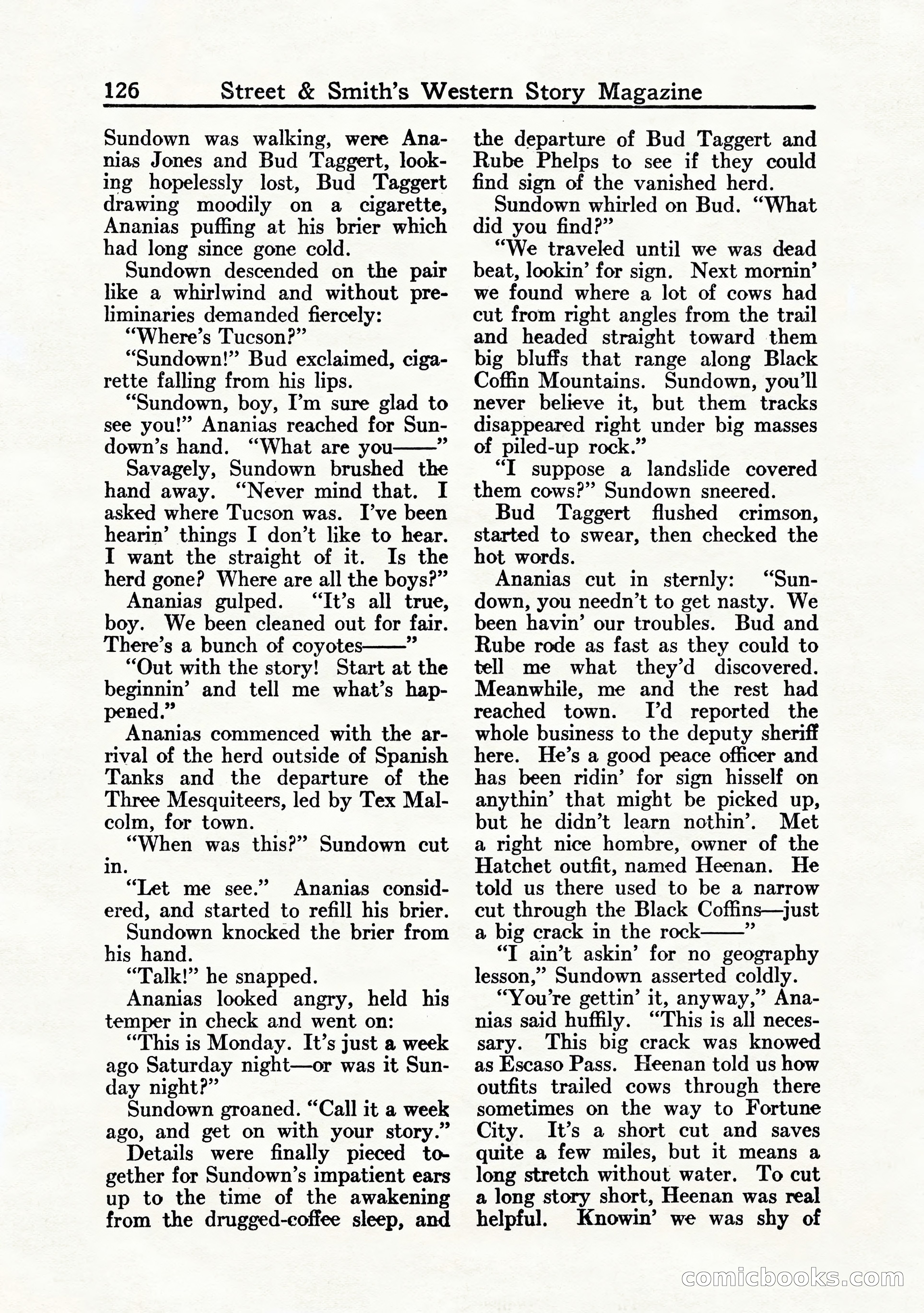Western Story Magazine, July 1935 — page 128 of 148