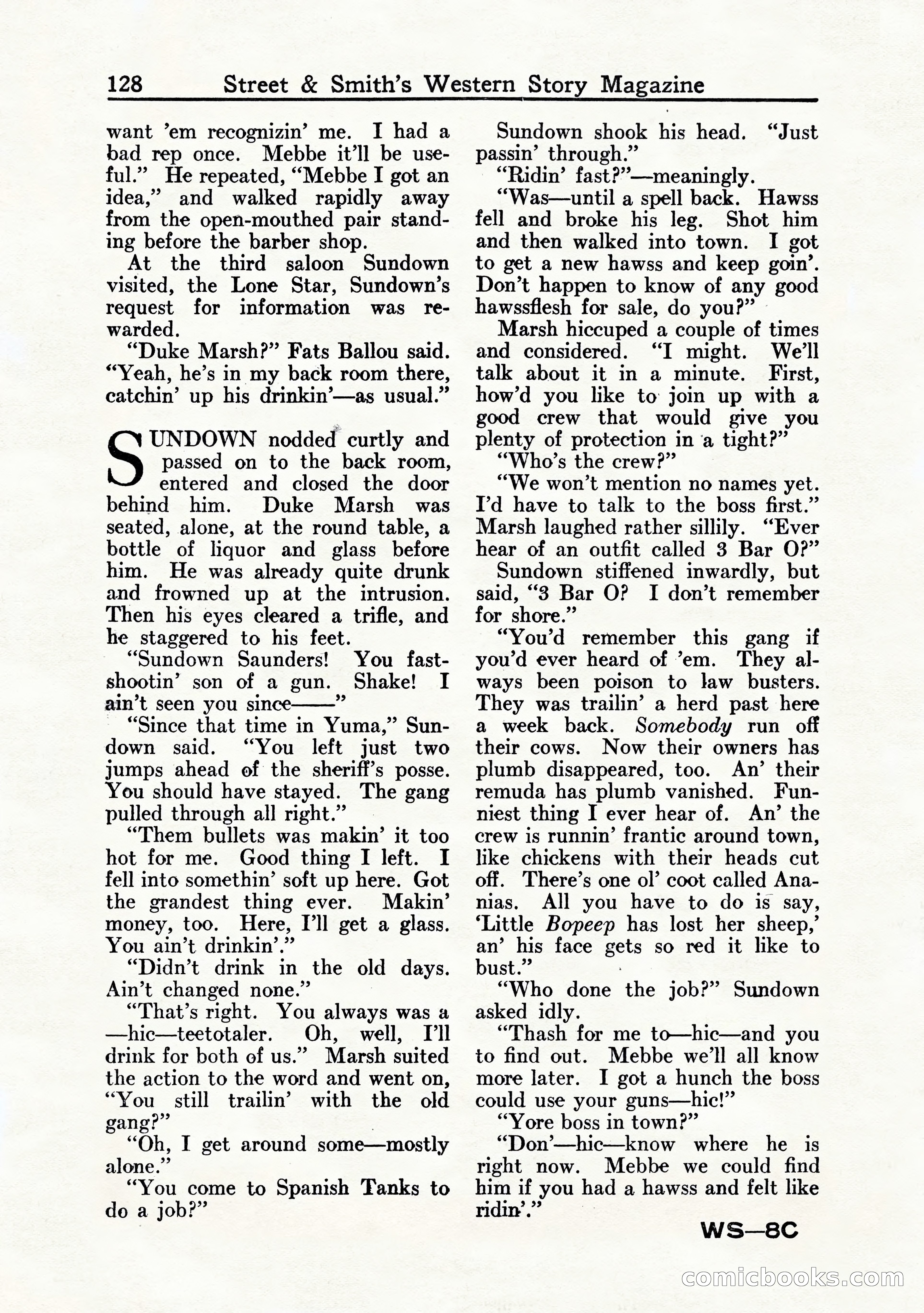 Western Story Magazine, July 1935 — page 130 of 148