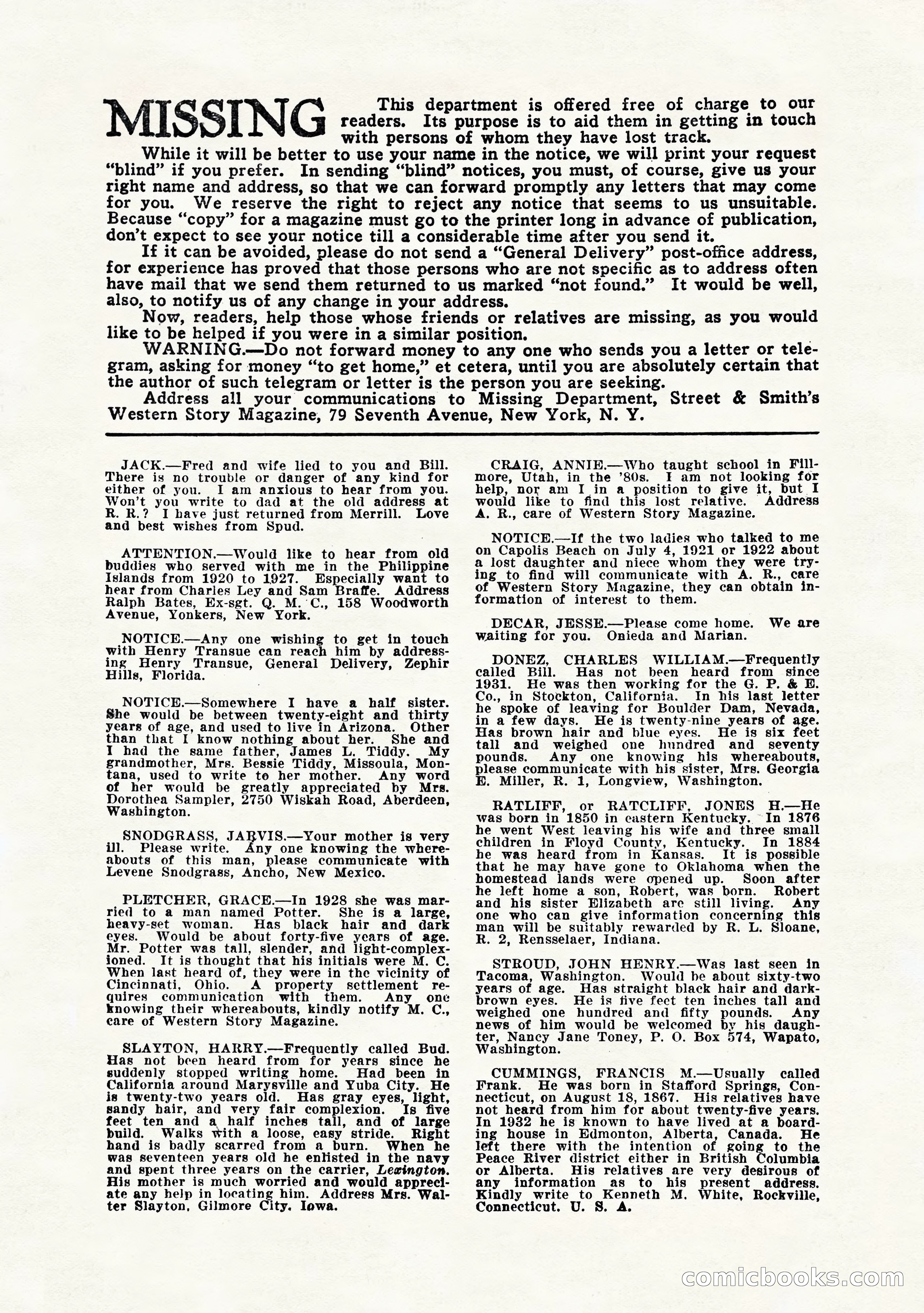 Western Story Magazine, July 1935 — page 145 of 148