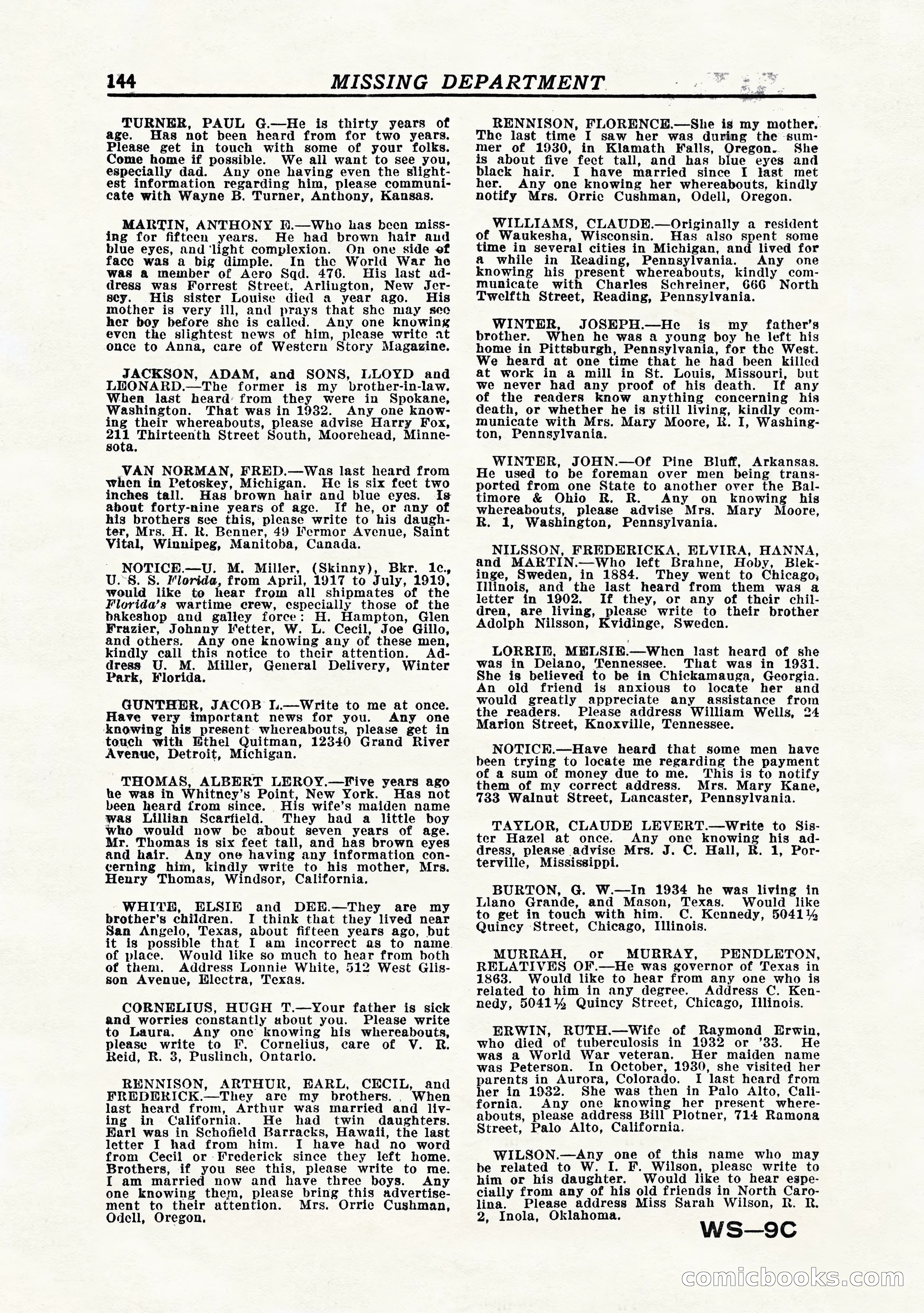 Western Story Magazine, July 1935 — page 146 of 148