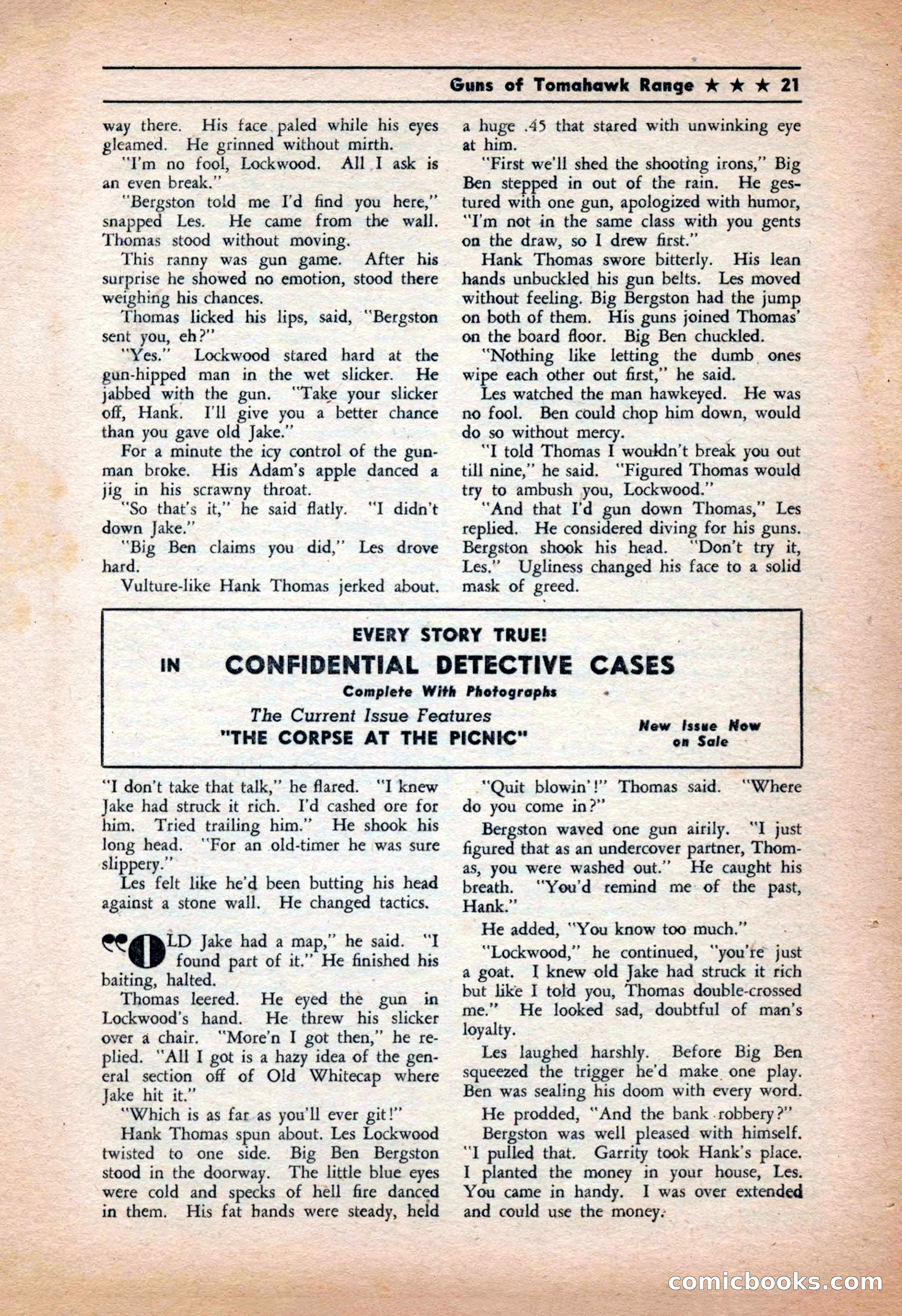 Western Yarns, January 1943 — page 21 of 100