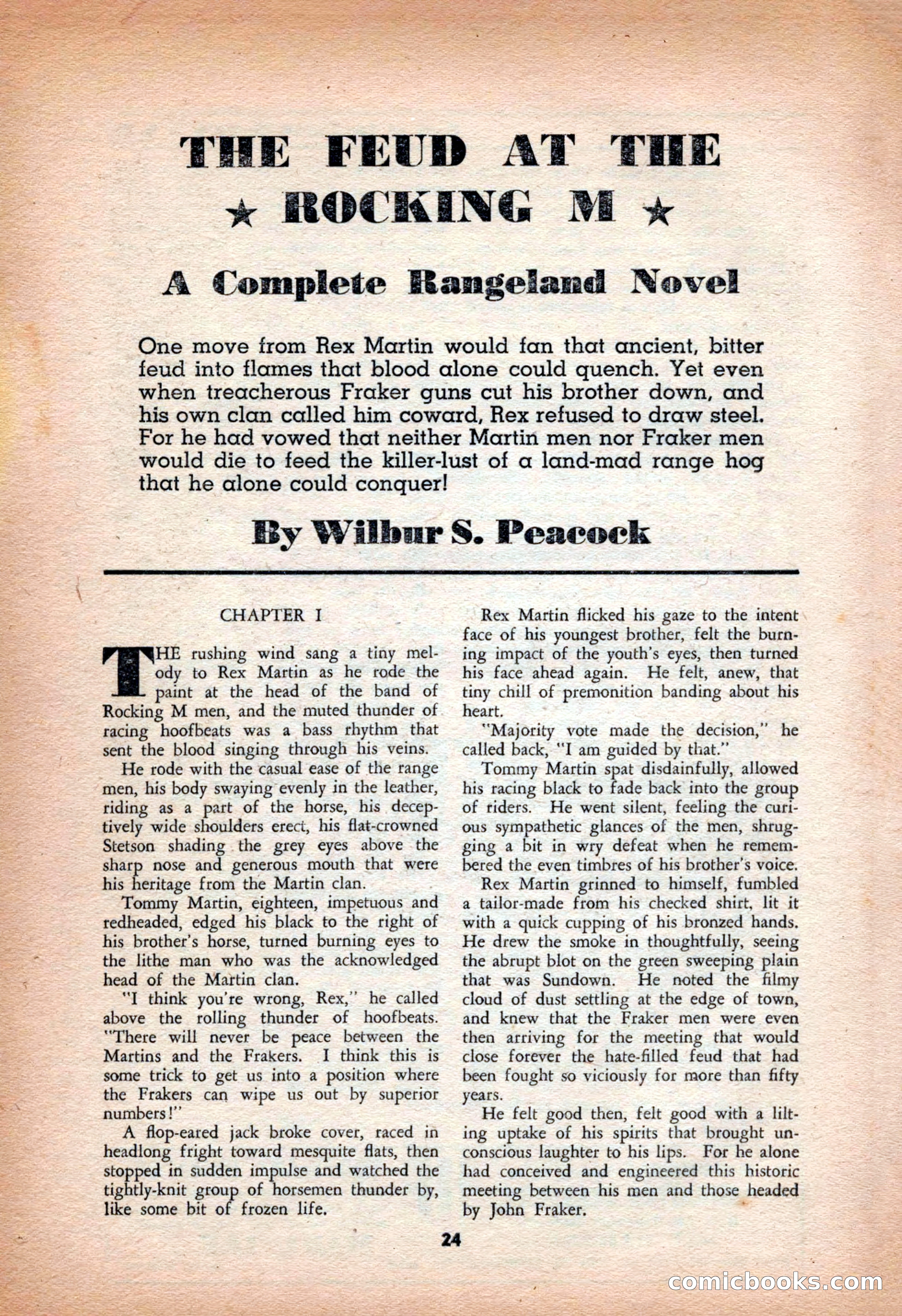 Western Yarns, January 1943 — page 24 of 100