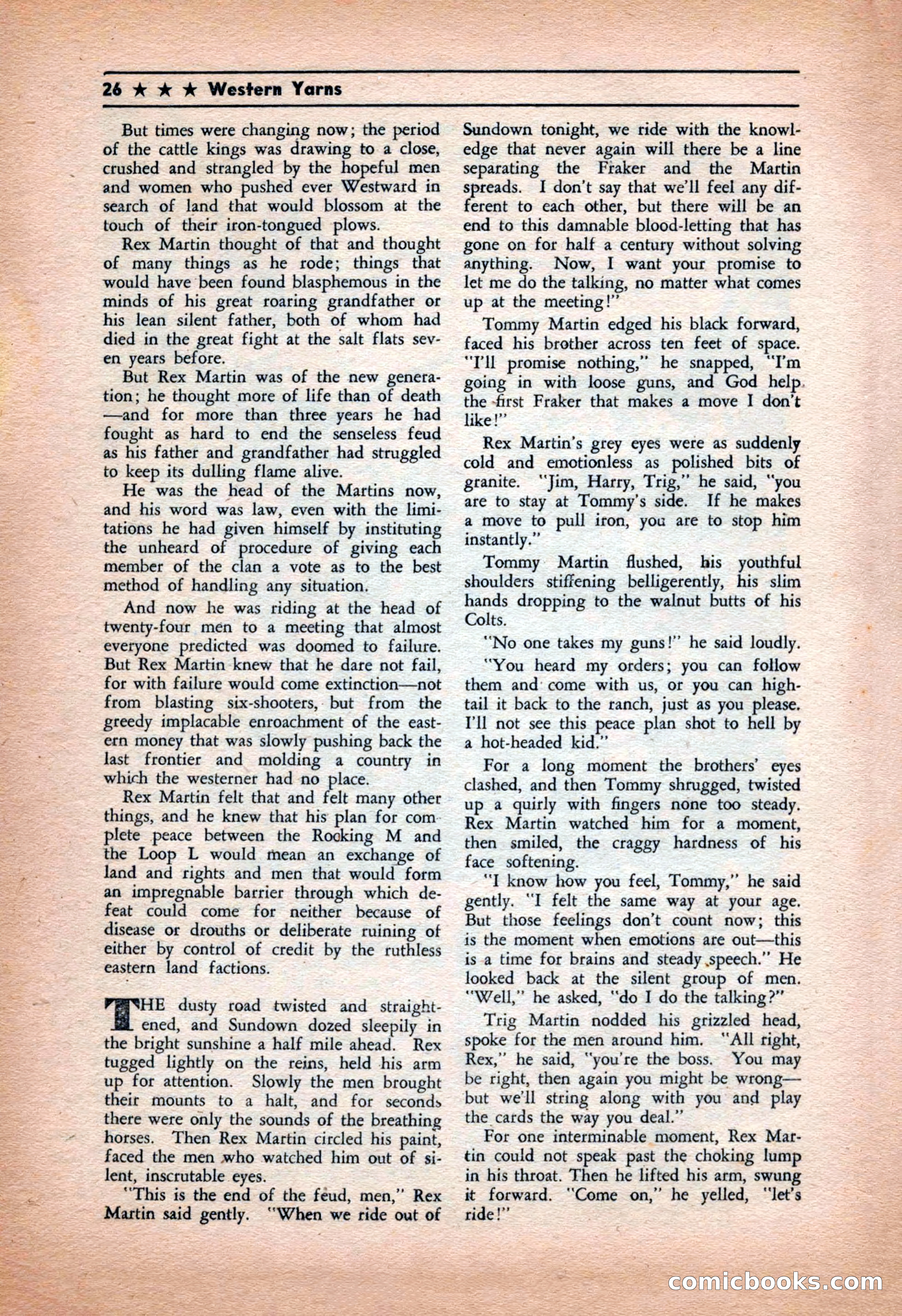 Western Yarns, January 1943 — page 26 of 100