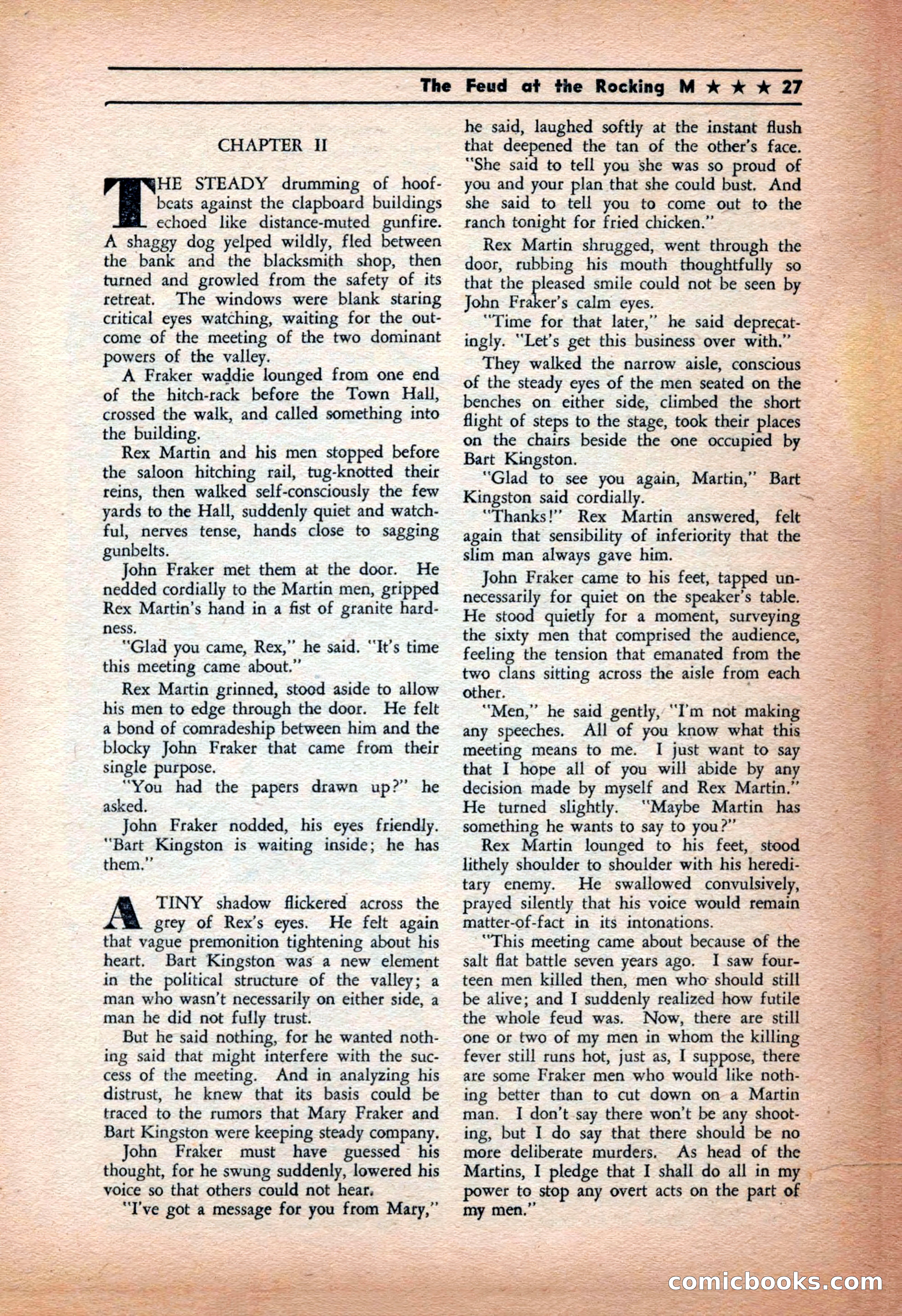 Western Yarns, January 1943 — page 27 of 100