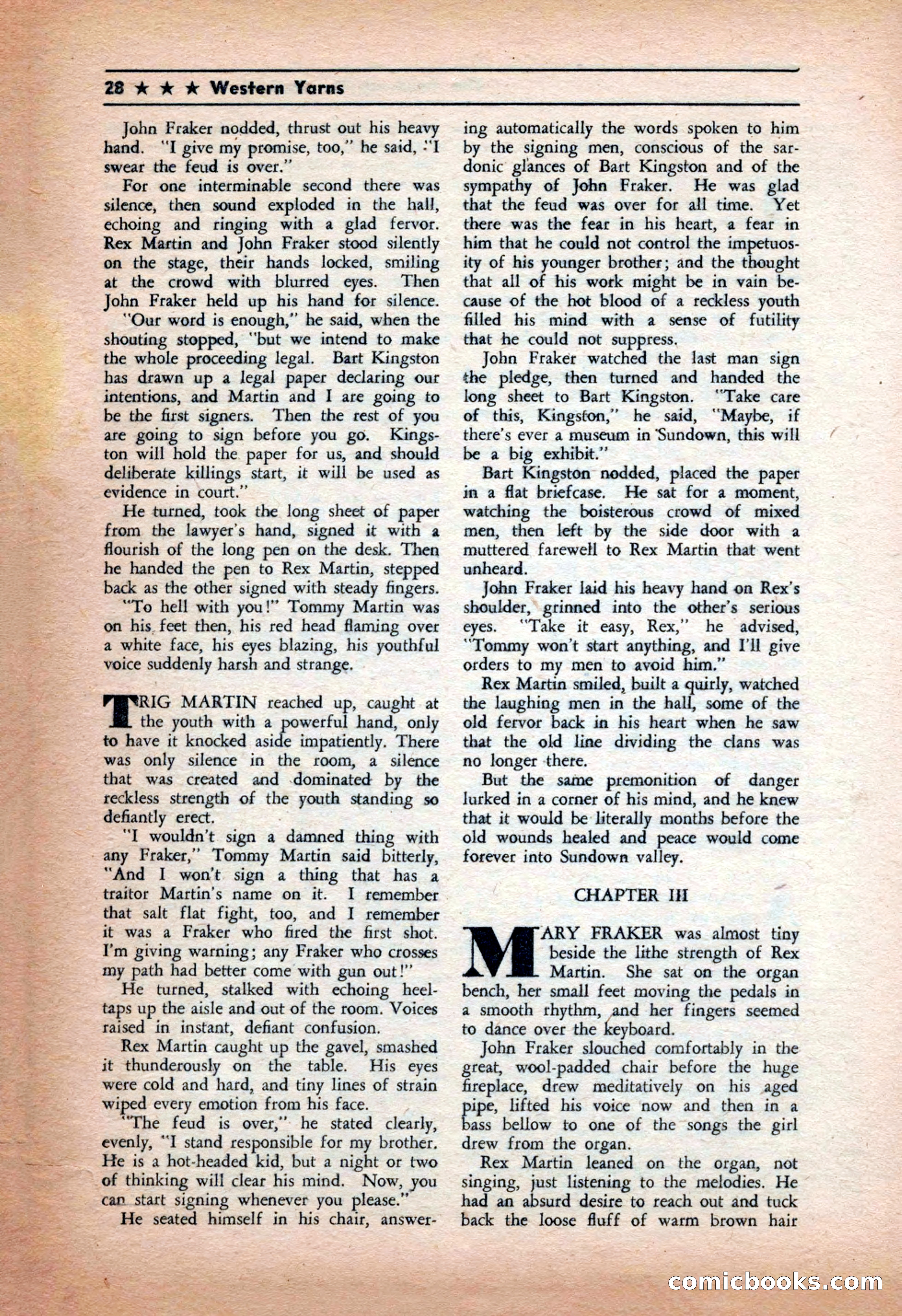 Western Yarns, January 1943 — page 28 of 100