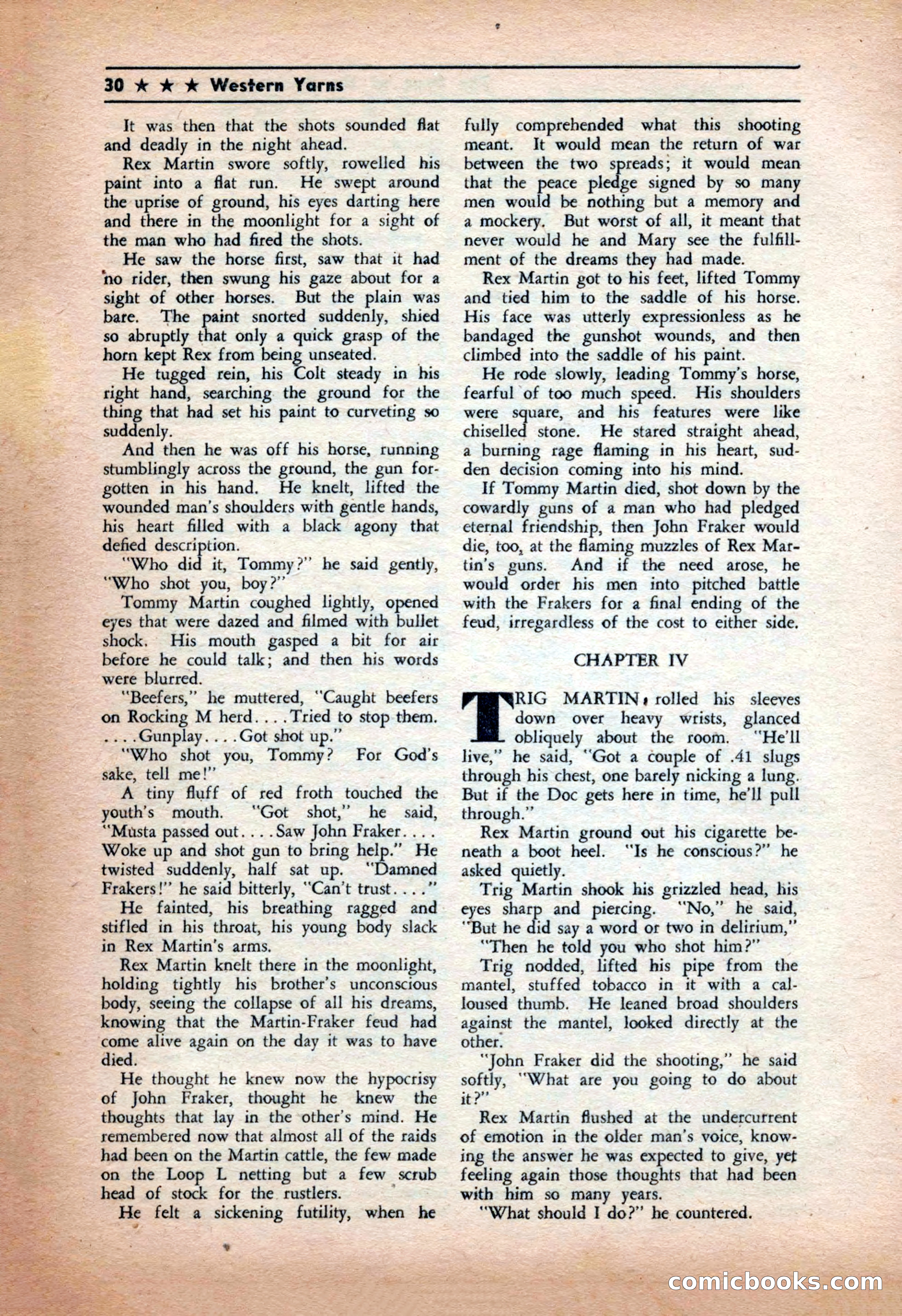 Western Yarns, January 1943 — page 30 of 100
