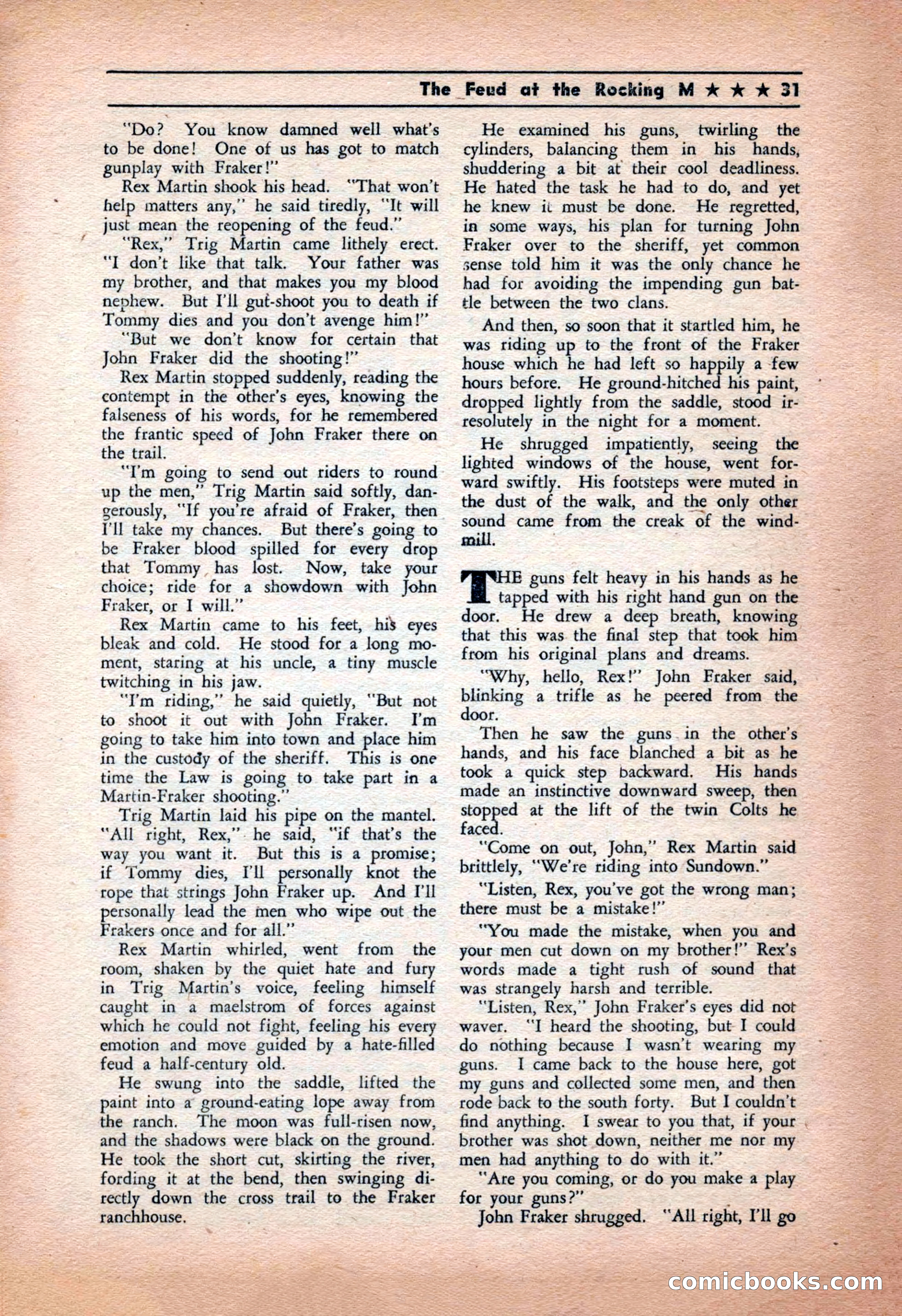 Western Yarns, January 1943 — page 31 of 100