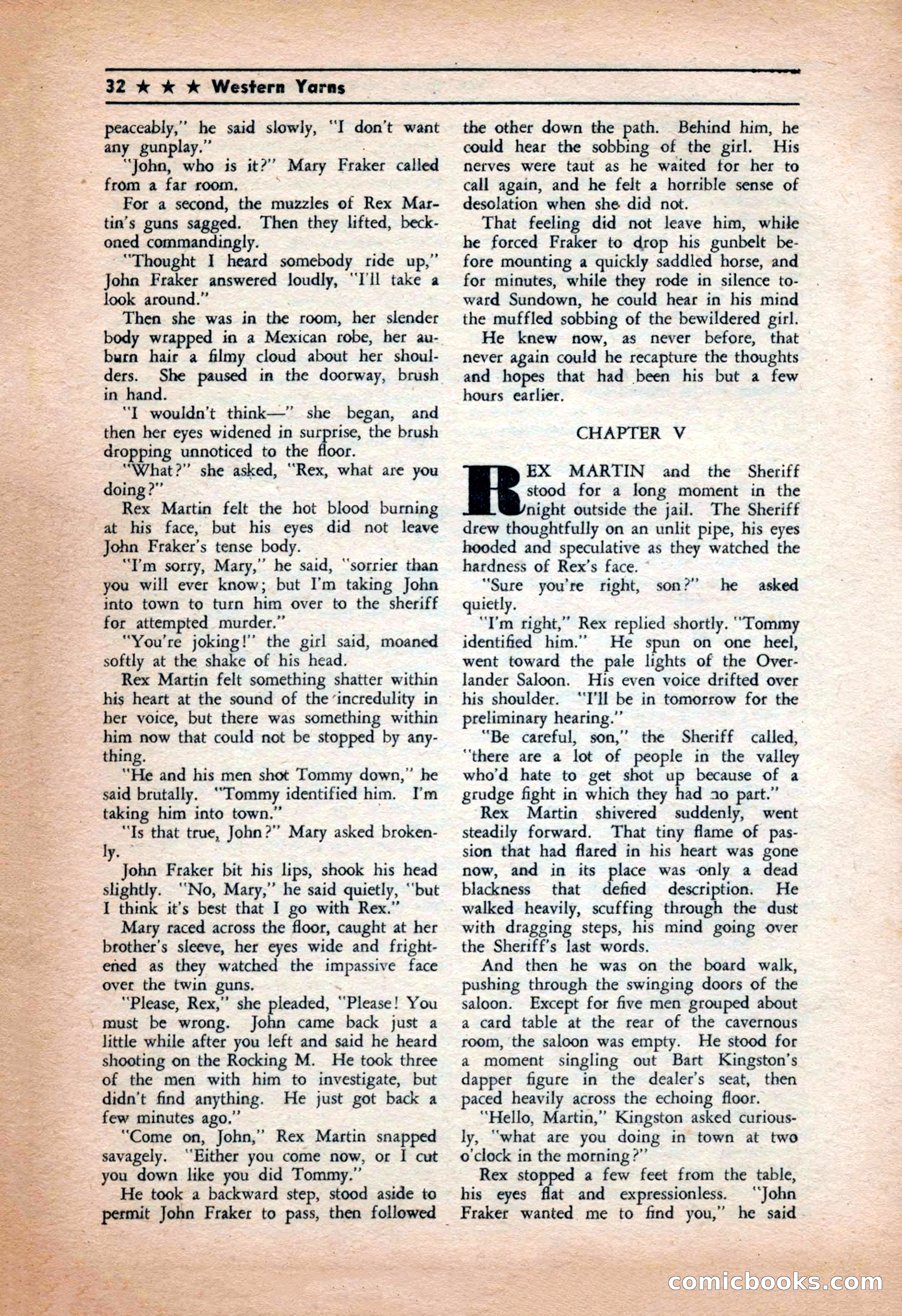 Western Yarns, January 1943 — page 32 of 100