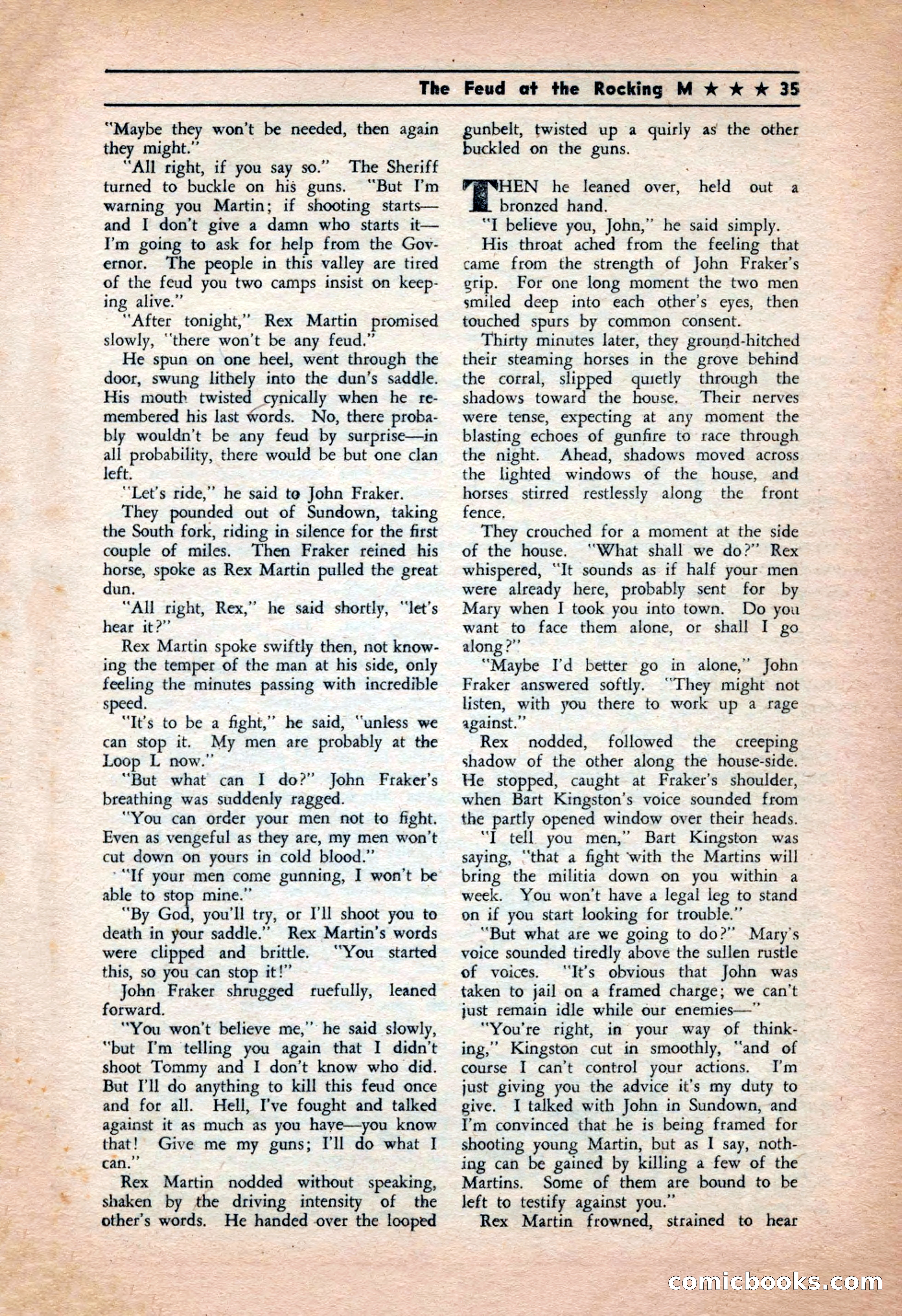 Western Yarns, January 1943 — page 35 of 100