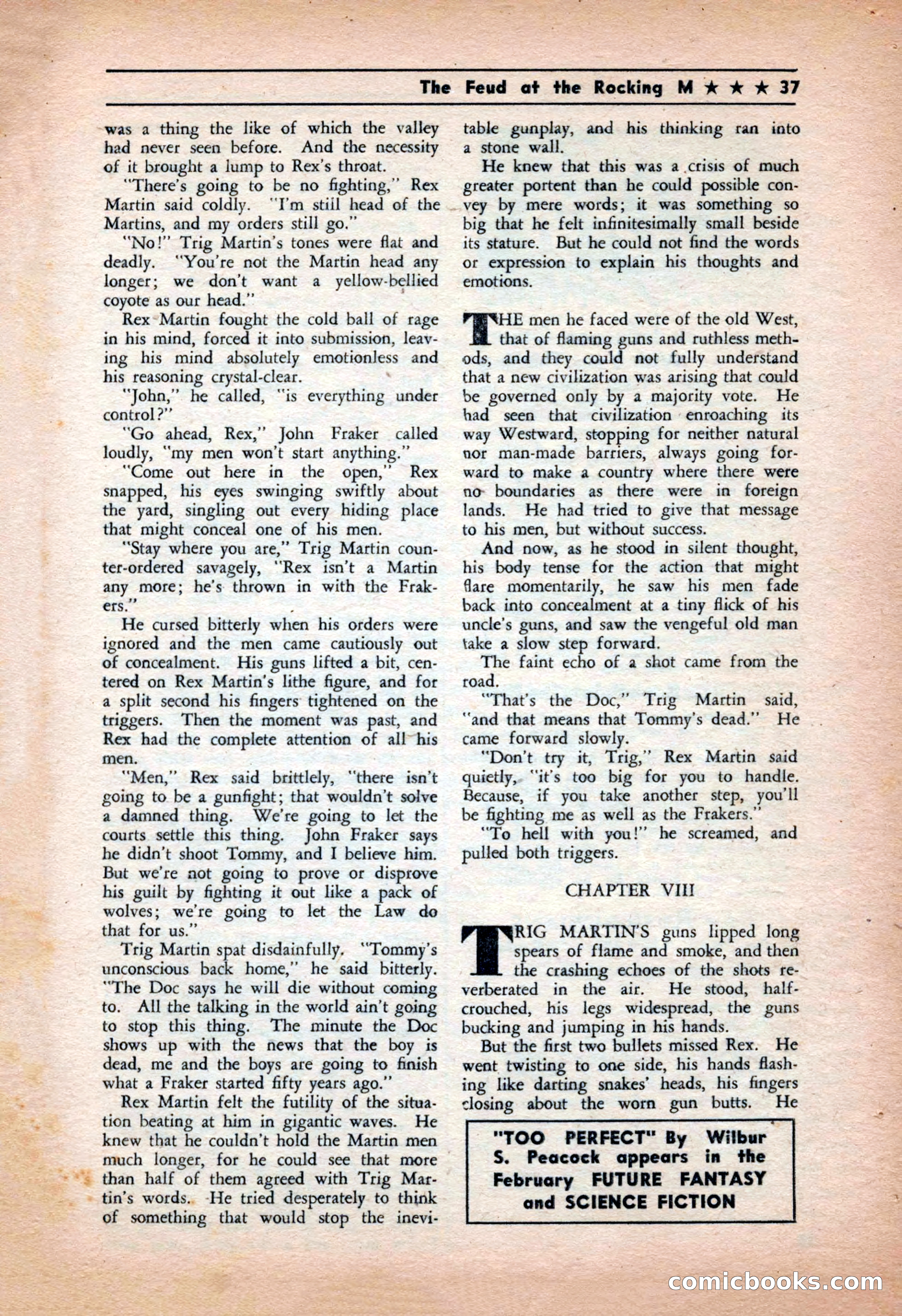 Western Yarns, January 1943 — page 37 of 100