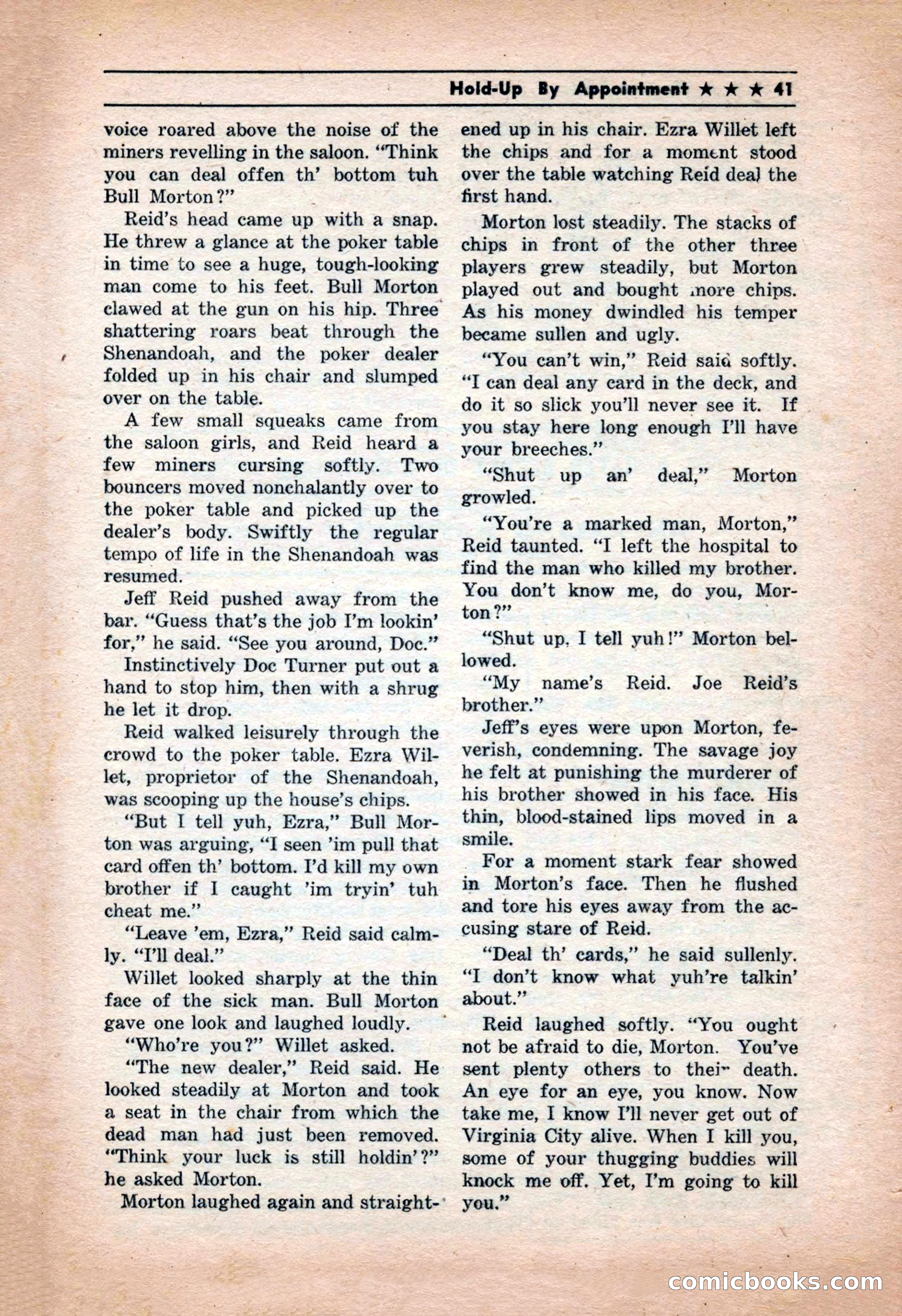 Western Yarns, January 1943 — page 41 of 100