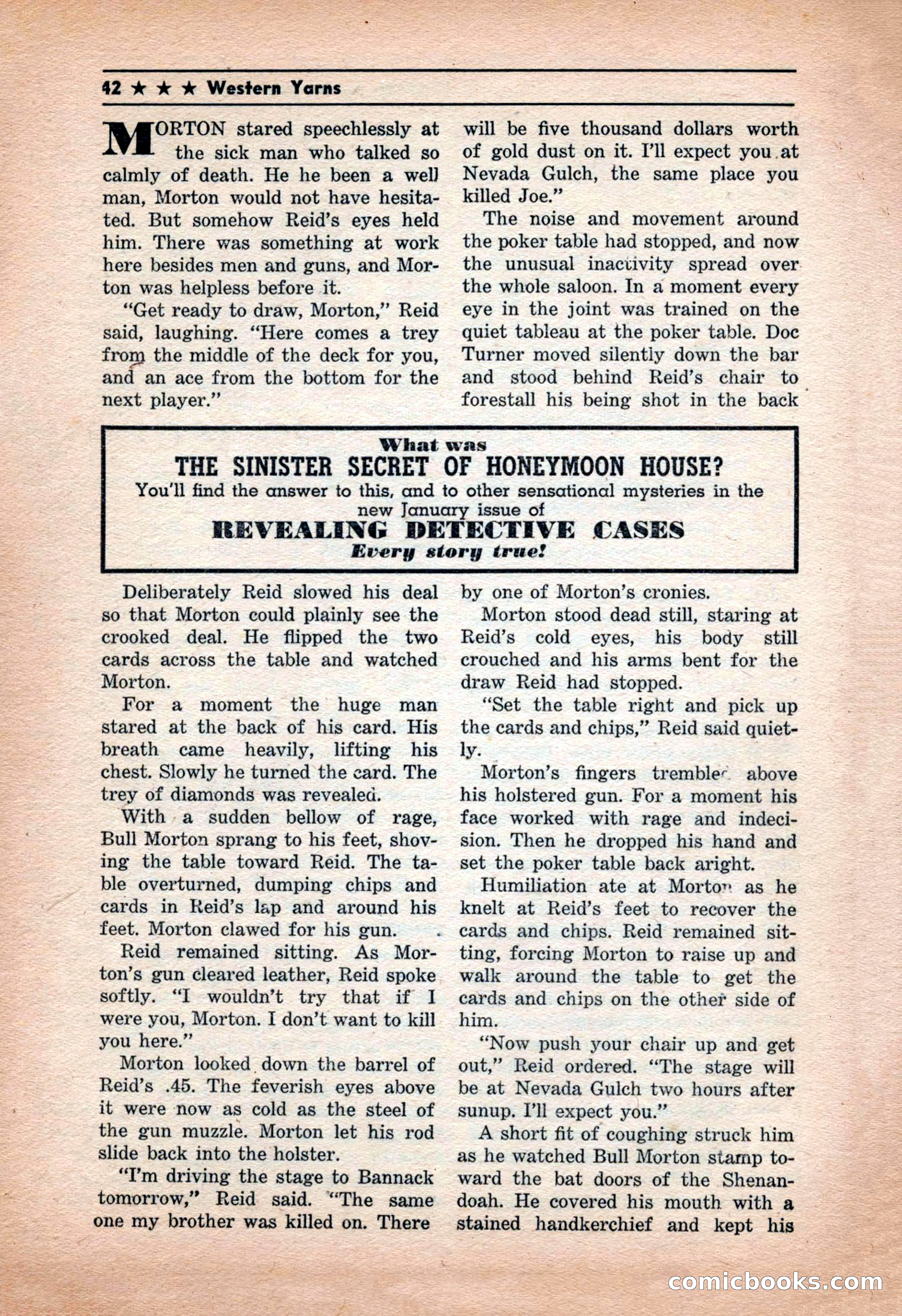 Western Yarns, January 1943 — page 42 of 100