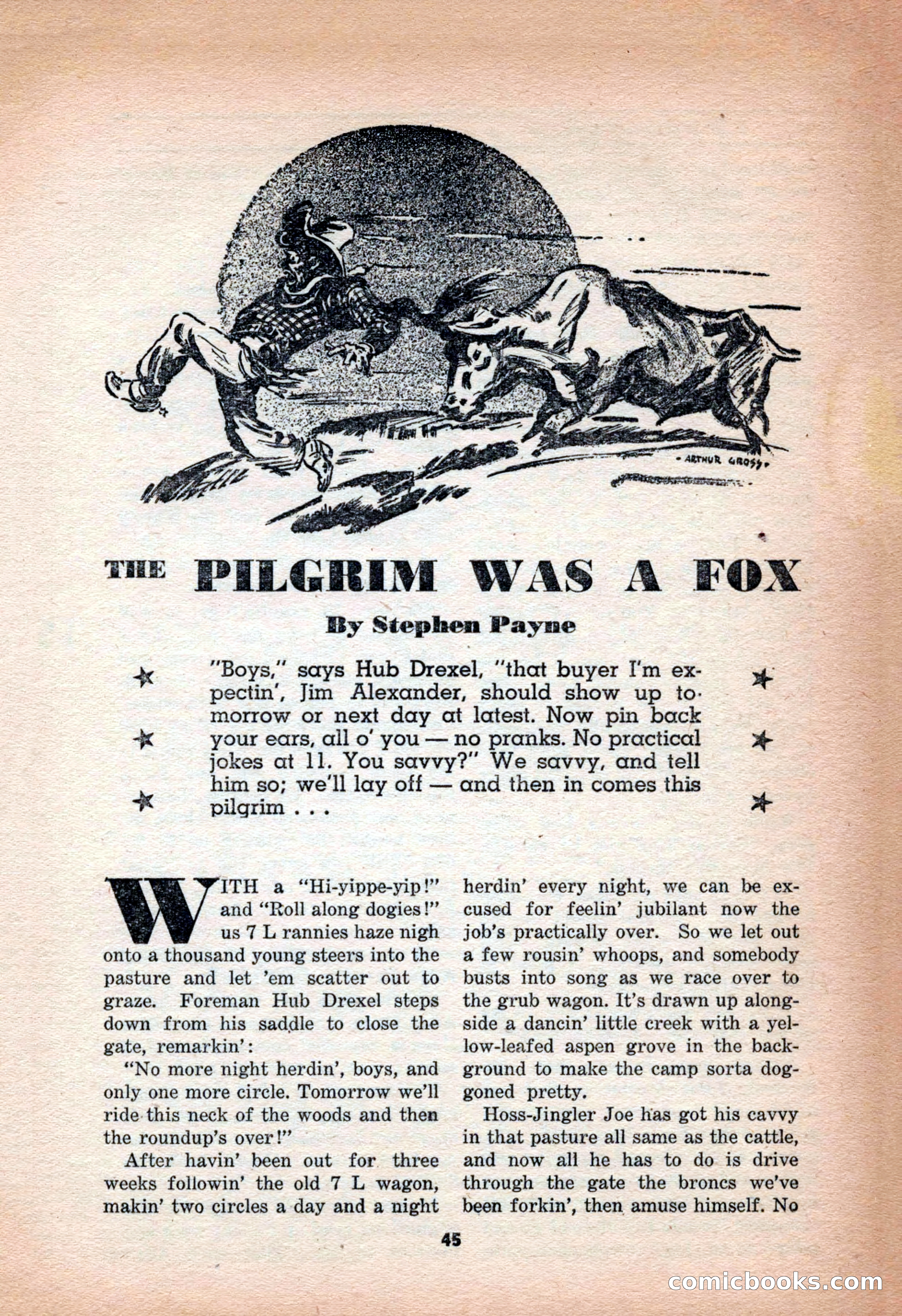 Western Yarns, January 1943 — page 45 of 100