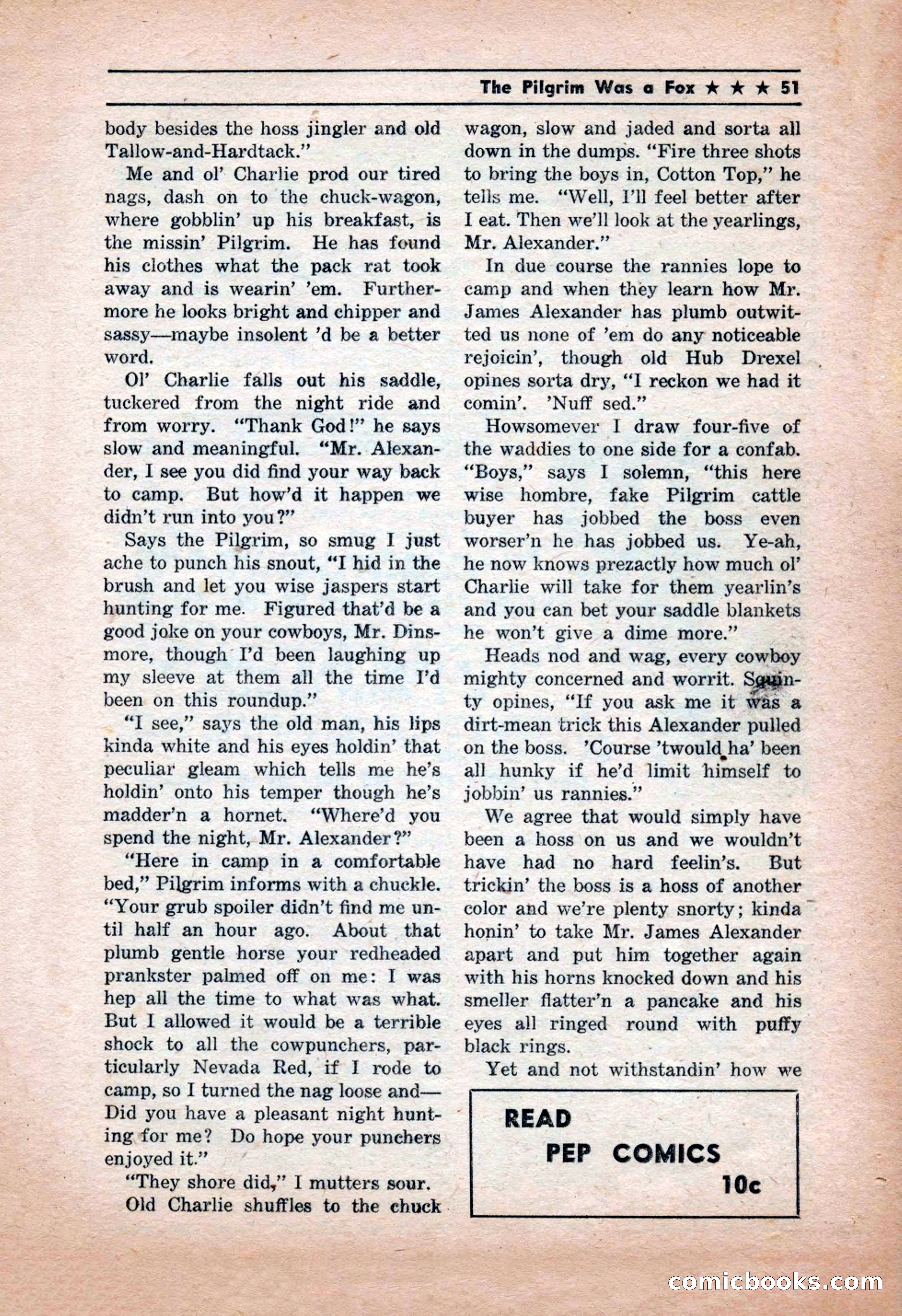 Western Yarns, January 1943 — page 51 of 100