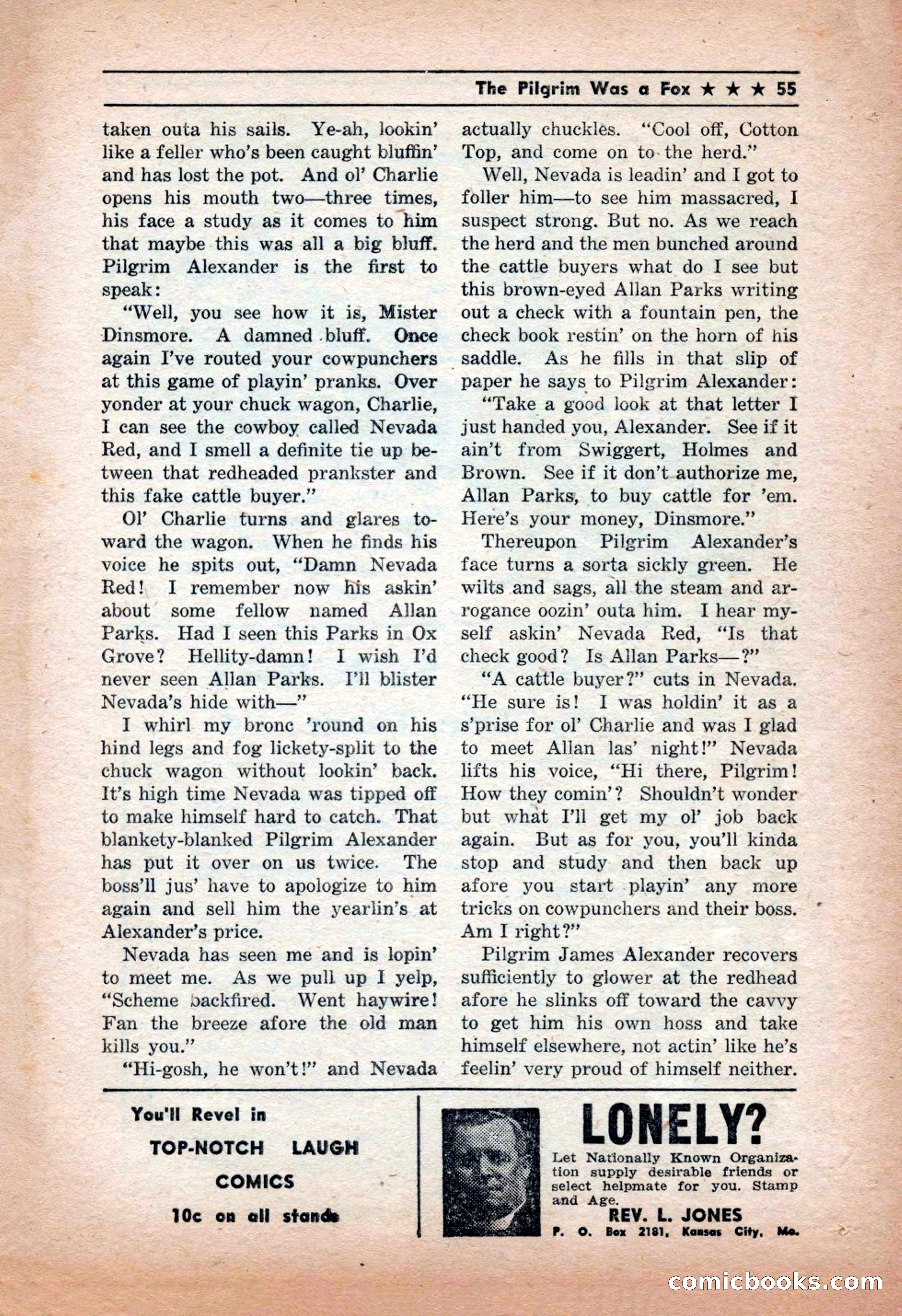 Western Yarns, January 1943 — page 55 of 100