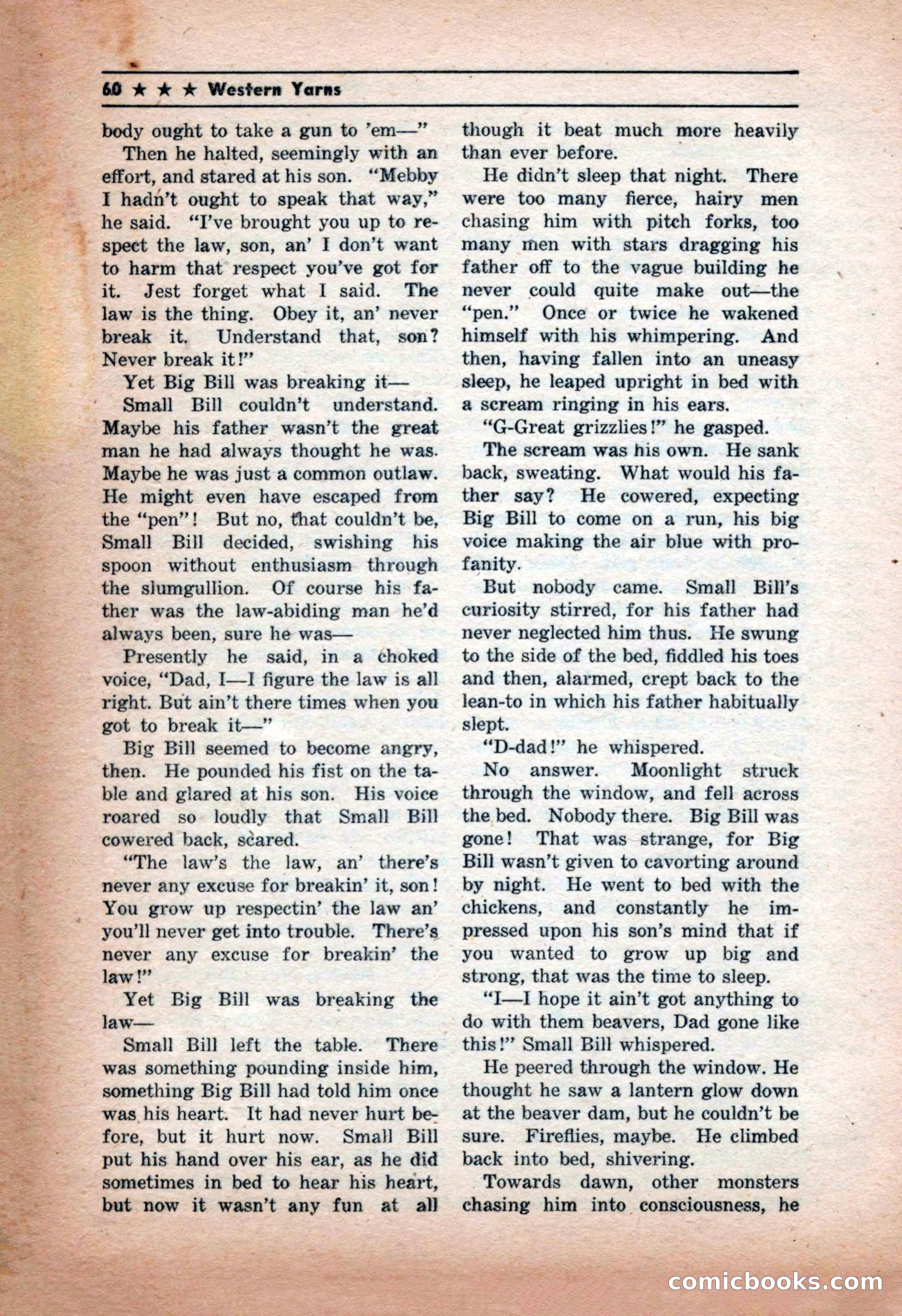 Western Yarns, January 1943 — page 60 of 100