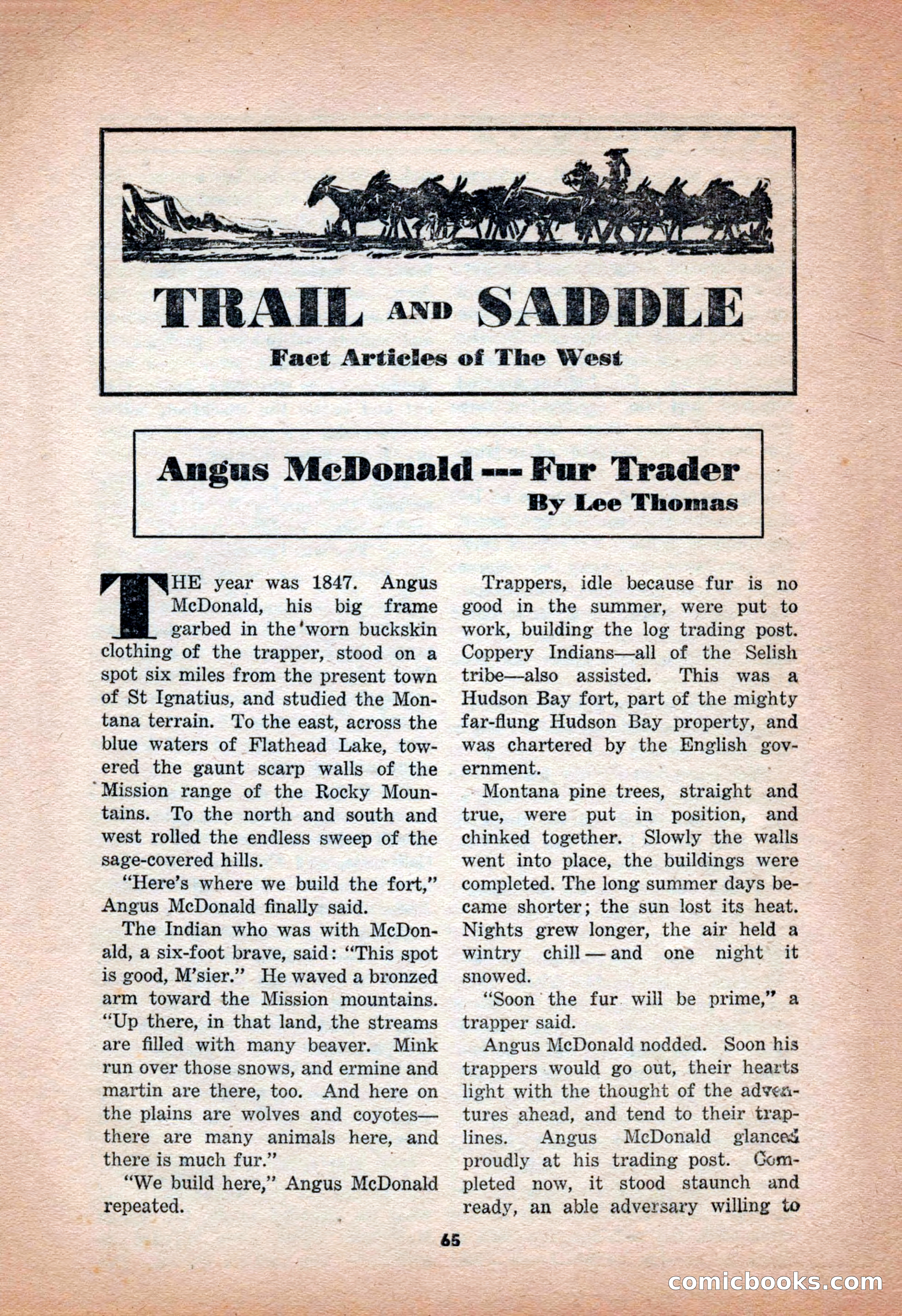 Western Yarns, January 1943 — page 65 of 100