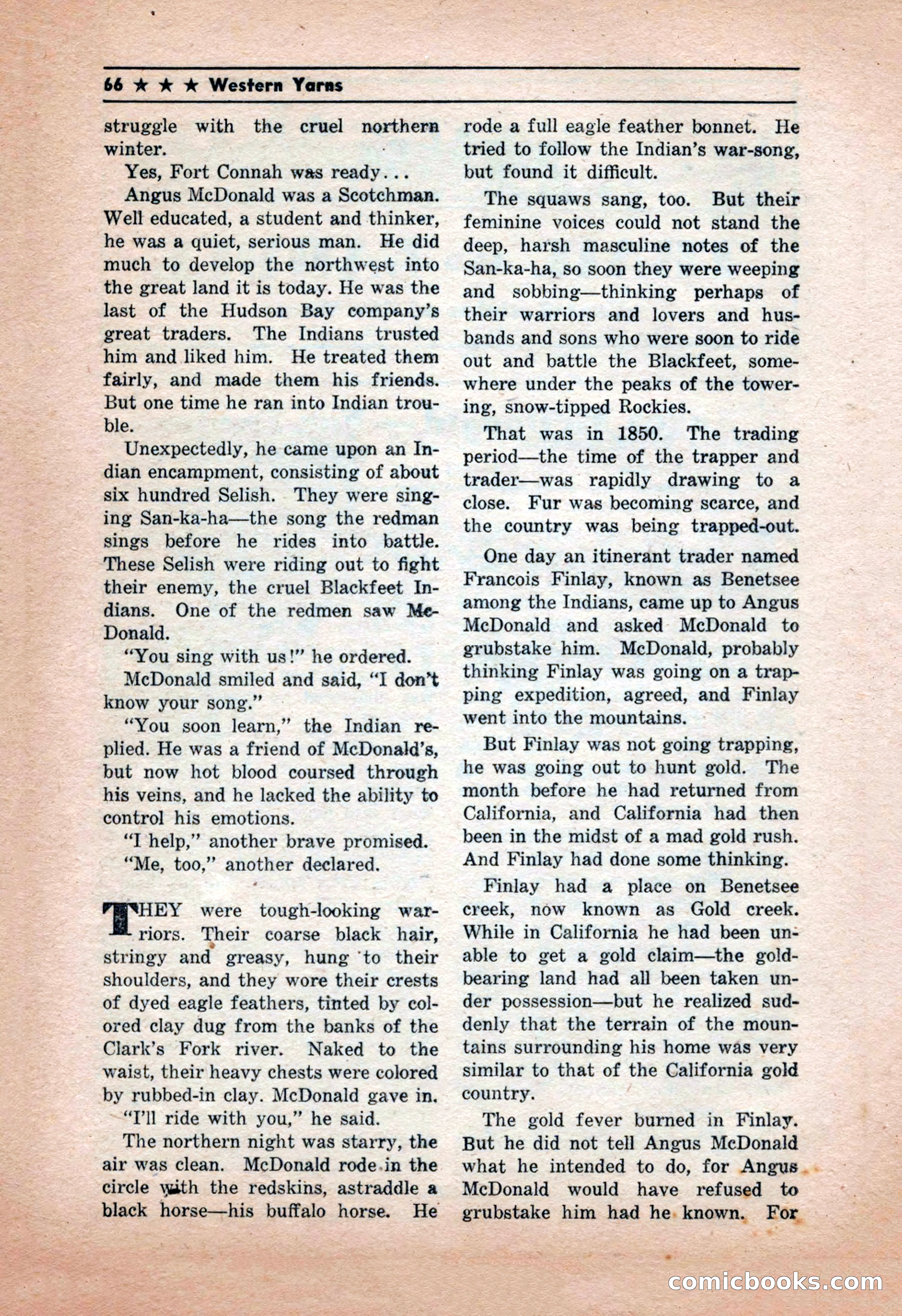 Western Yarns, January 1943 — page 66 of 100