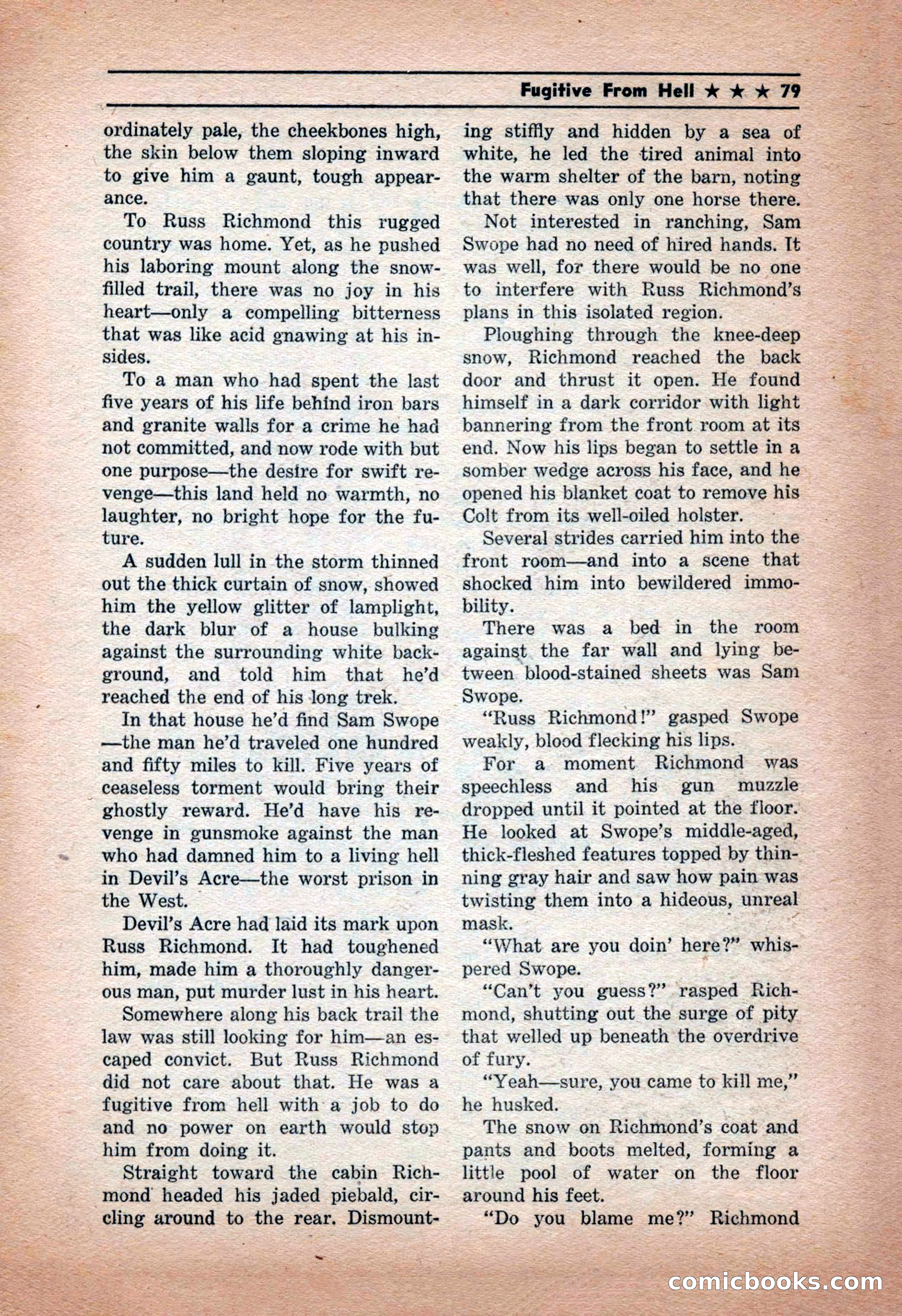 Western Yarns, January 1943 — page 79 of 100