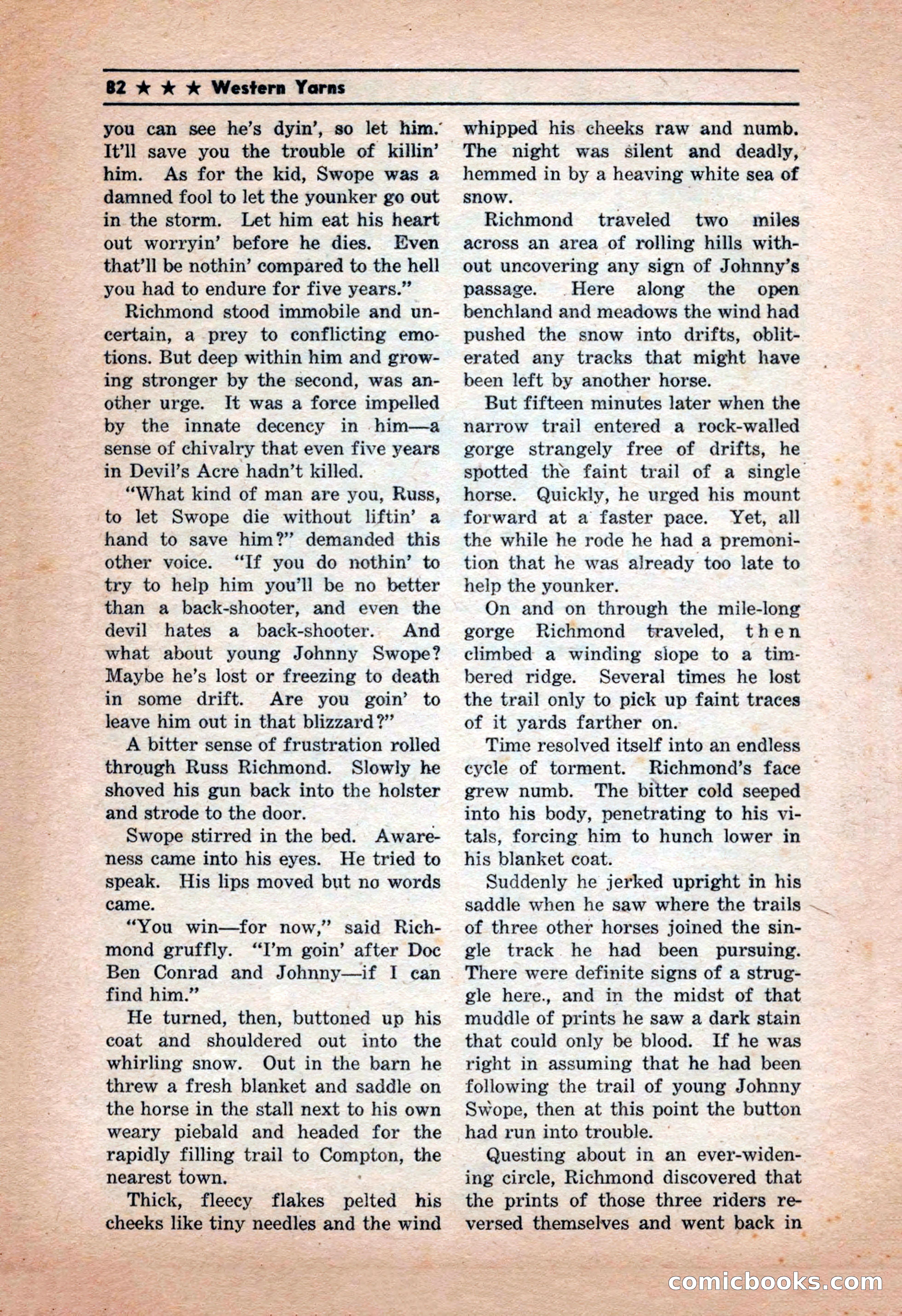 Western Yarns, January 1943 — page 82 of 100