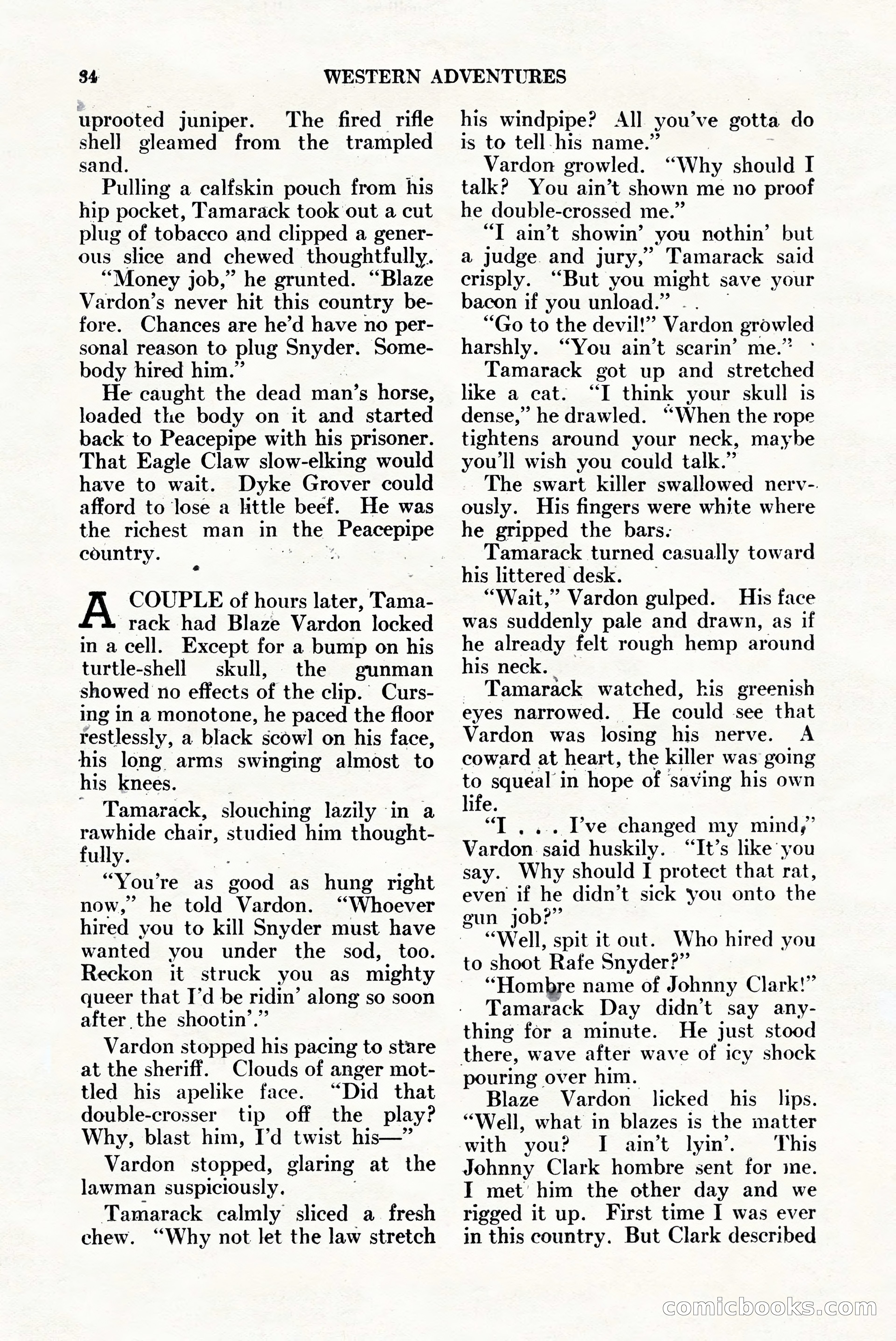 Western Adventures, April 1943 — page 34 of 164