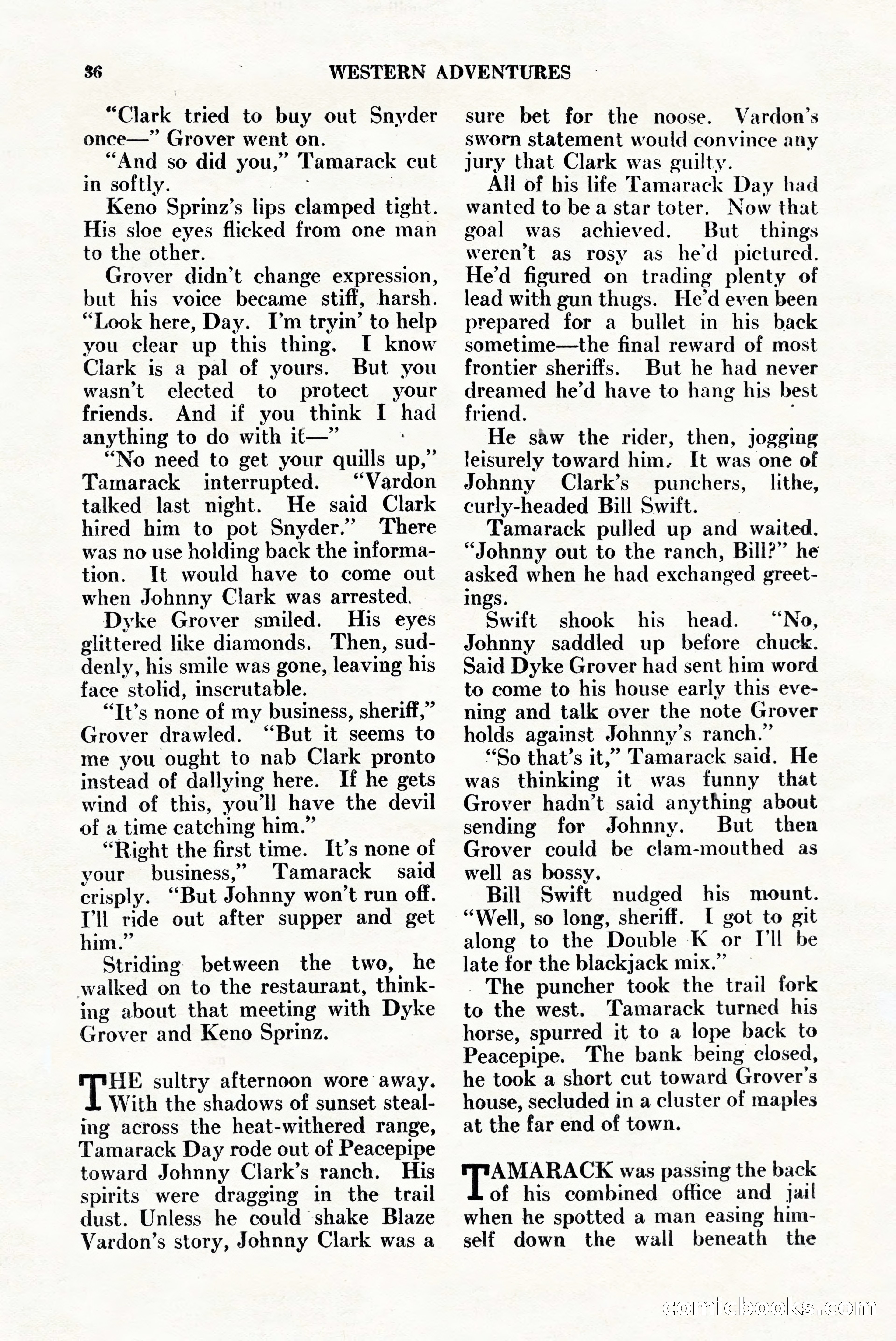 Western Adventures, April 1943 — page 36 of 164