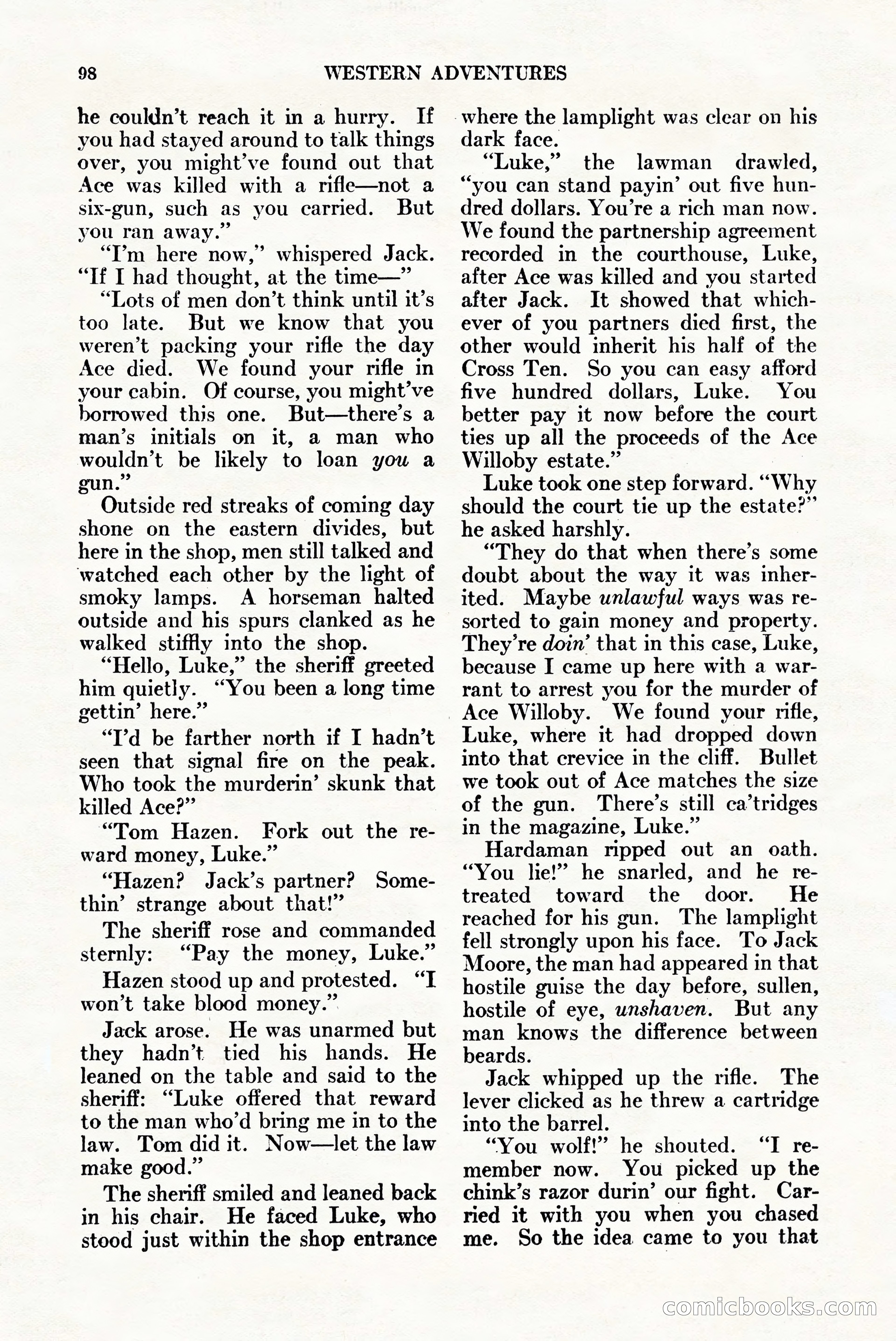 Western Adventures, April 1943 — page 98 of 164