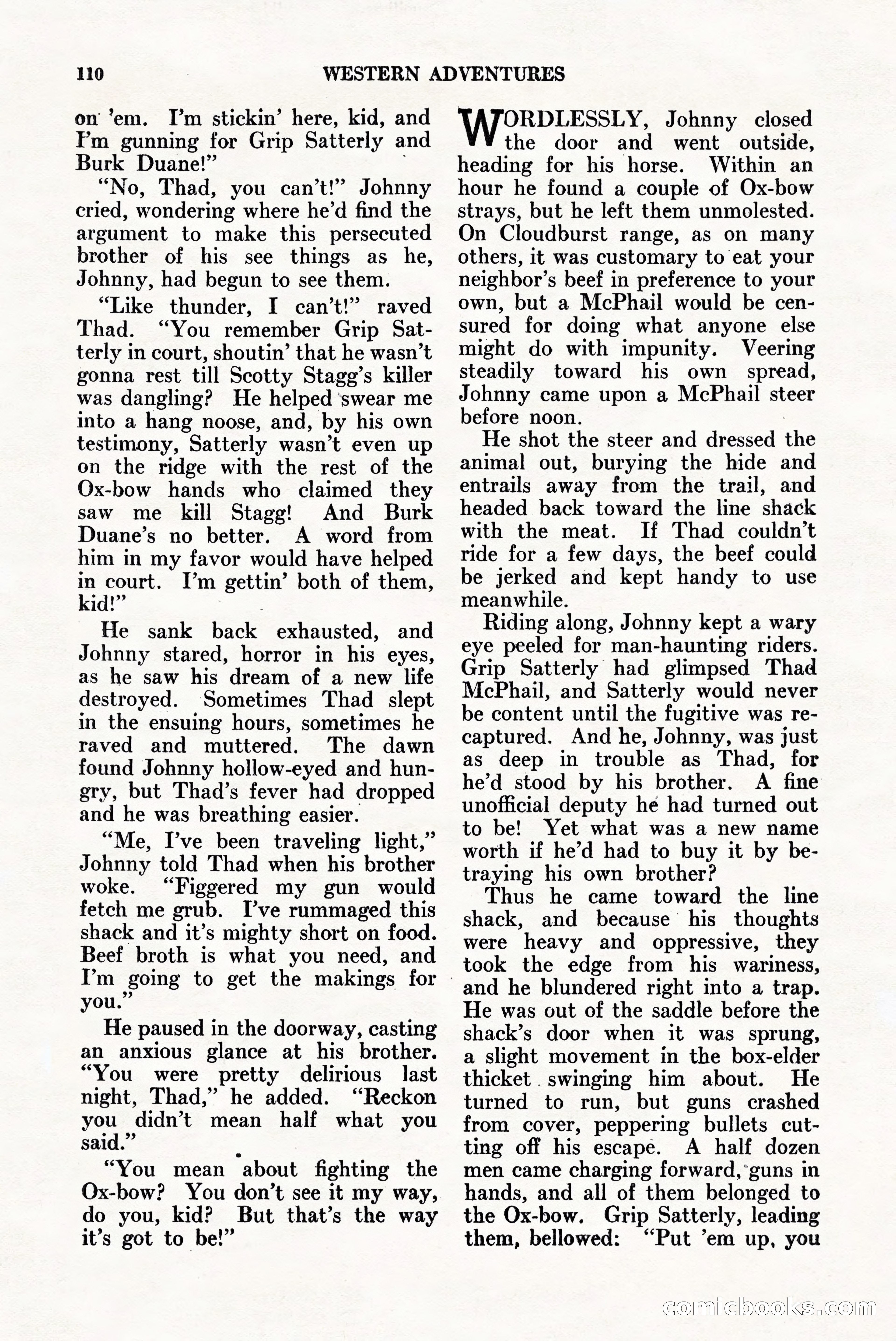 Western Adventures, April 1943 — page 110 of 164